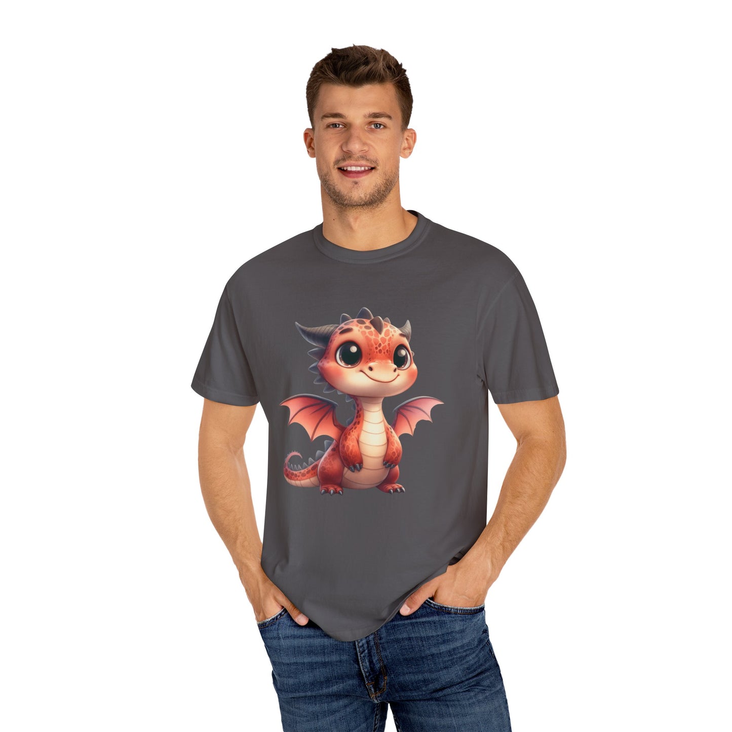 Adorable Dragon Whelp Tee - Soft Cotton T-Shirt with Fantasy Creature tee