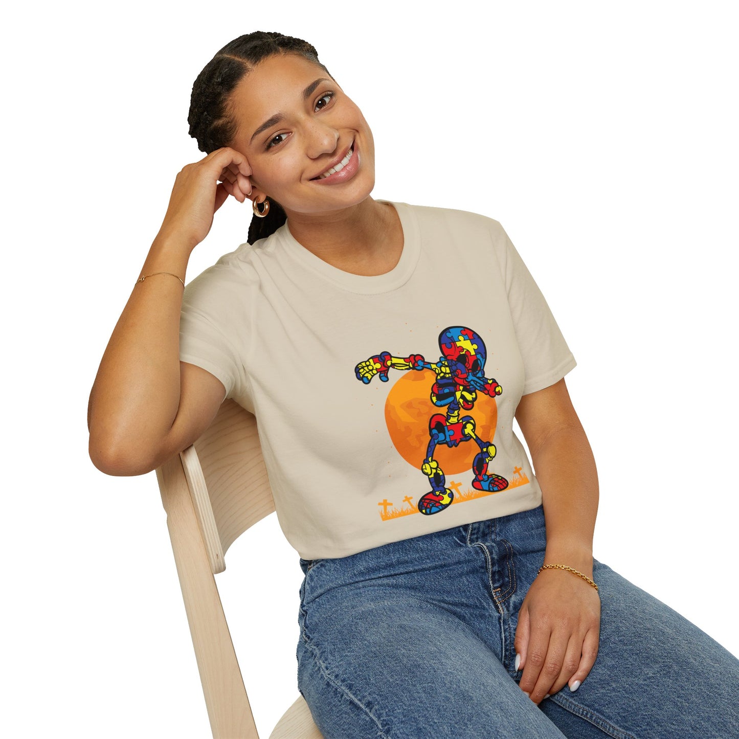 Autism Awareness Halloween Hero Tee - Embrace Uniqueness & Celebrate Differences Unisex Softstyle