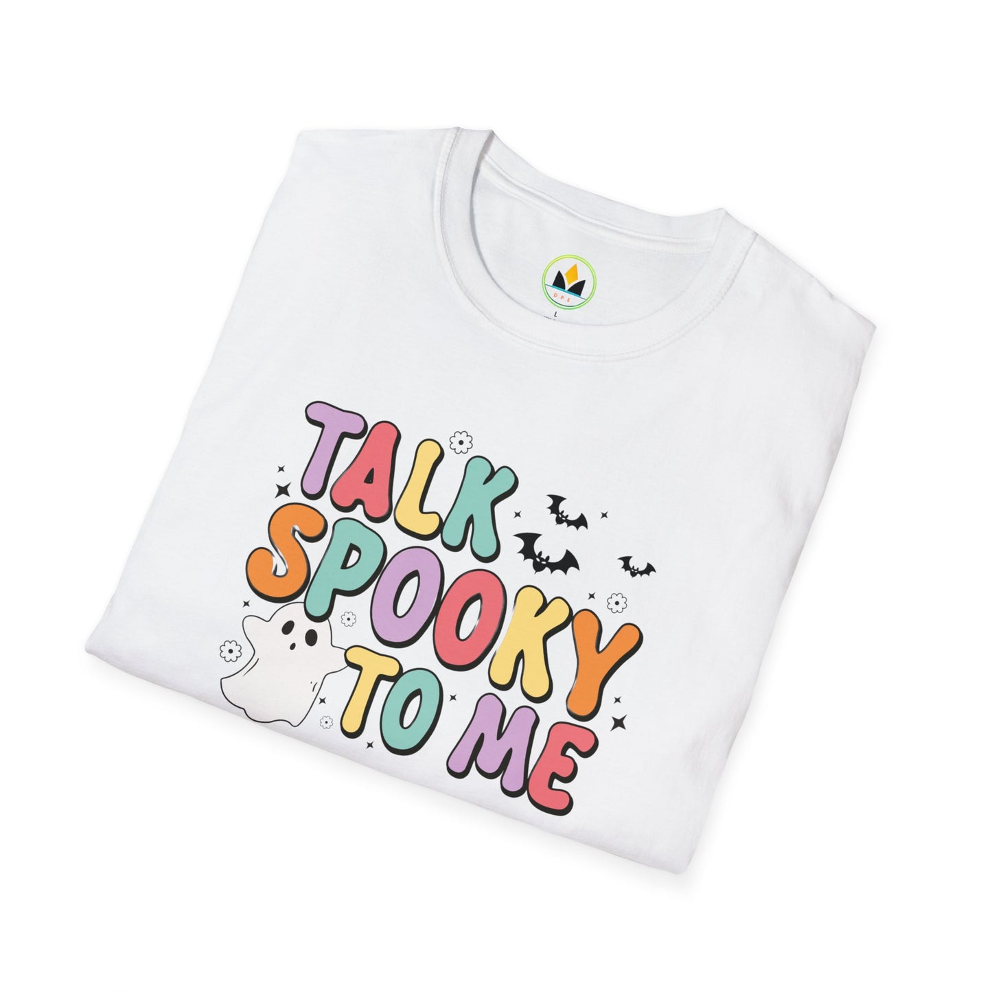 TALK SPOOKY TO ME - Fun Halloween Unisex Softstyle T-Shirt