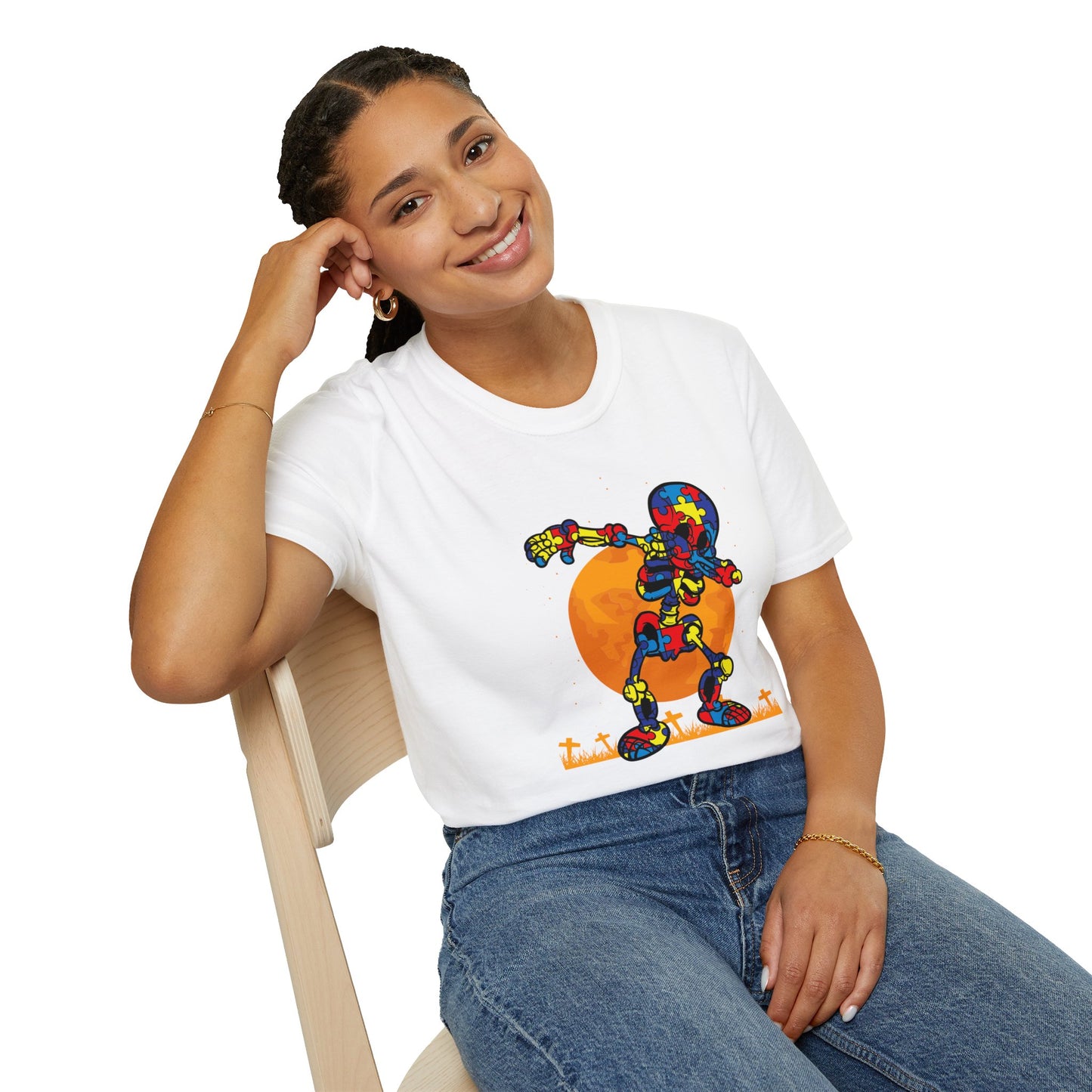 Autism Awareness Halloween Hero Tee - Embrace Uniqueness & Celebrate Differences Unisex Softstyle