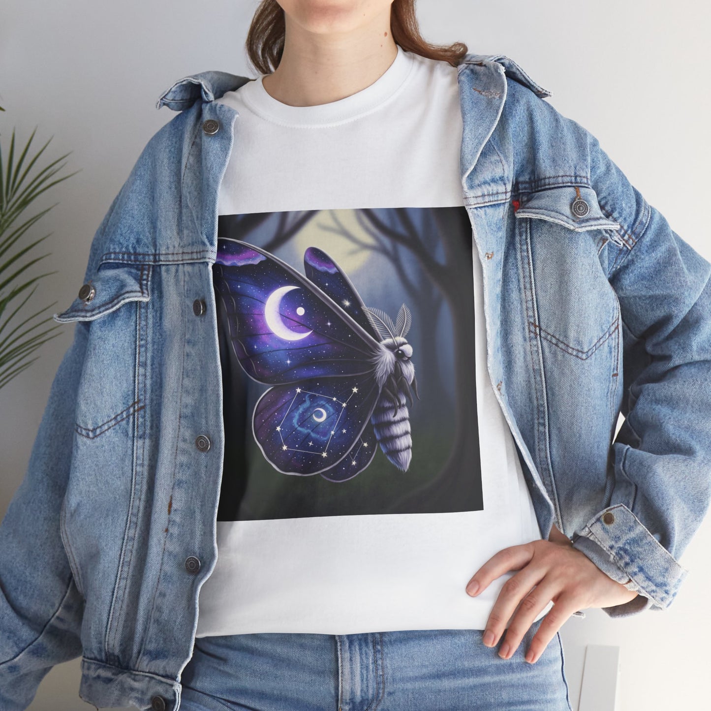 Witchy Galaxy Moth Moon Shirt