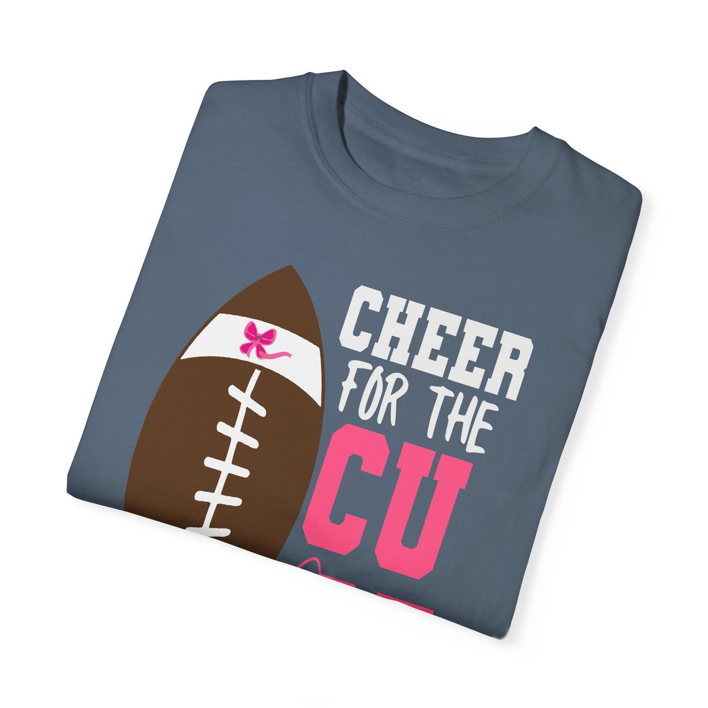 Cheer for the Cure - Breast Cancer Awareness Football T-Shirt
