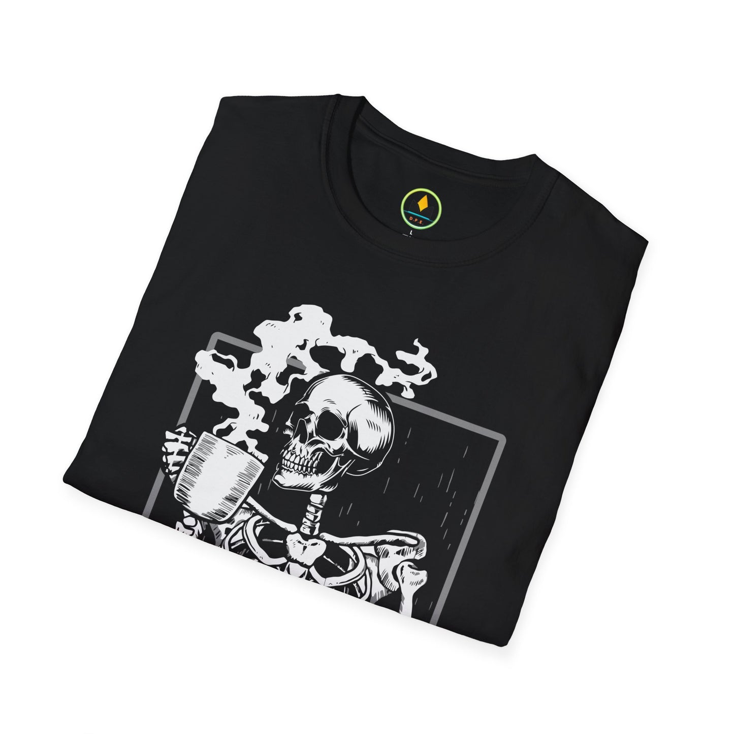 Spooky Sips: Skeleton Coffee Lover’s Halloween T-Shirt