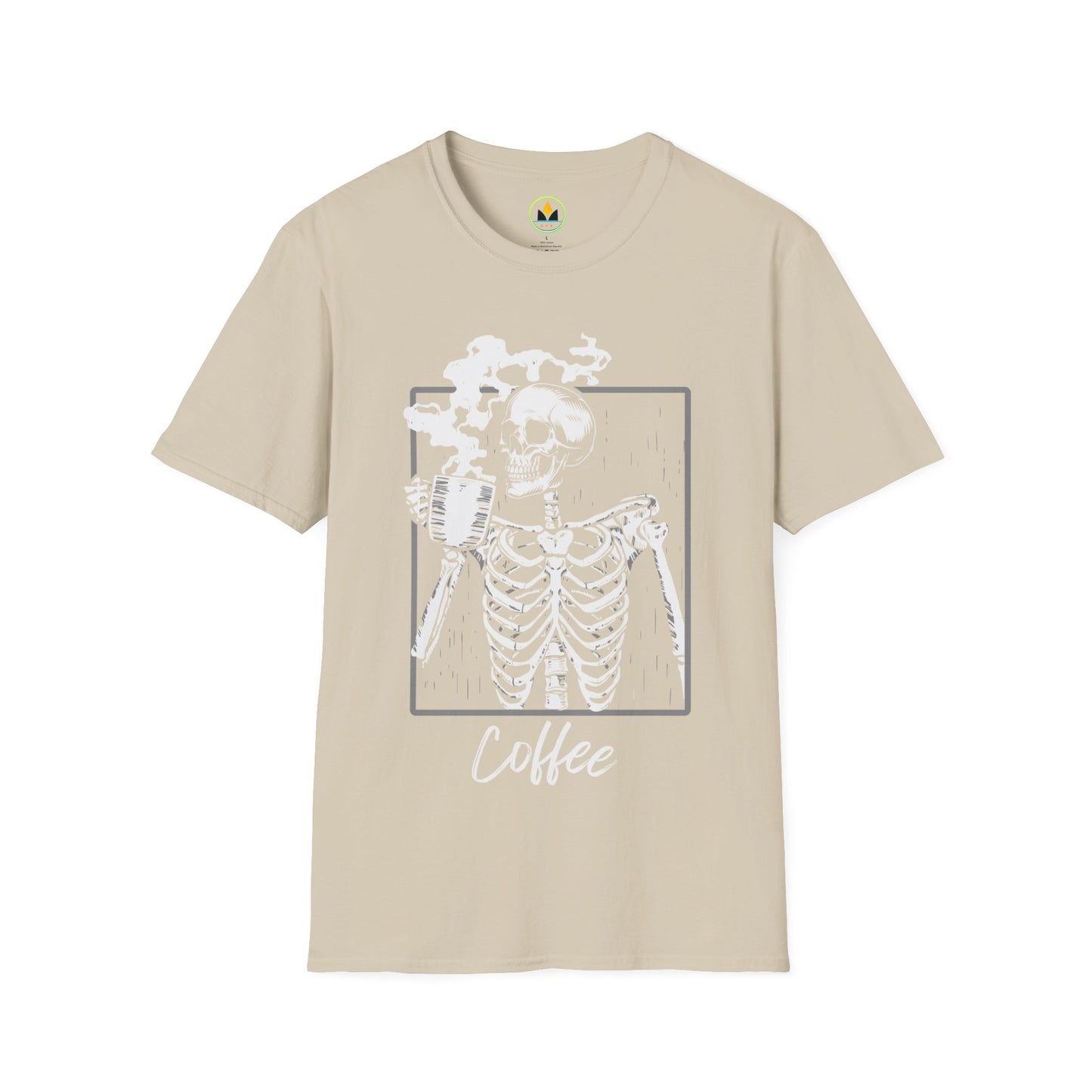 Spooky Sips: Skeleton Coffee Lover’s Halloween T-Shirt