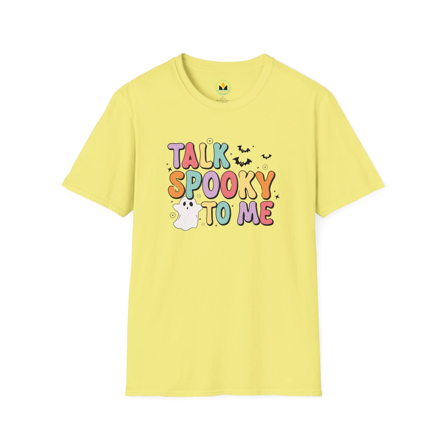 TALK SPOOKY TO ME - Fun Halloween Unisex Softstyle T-Shirt