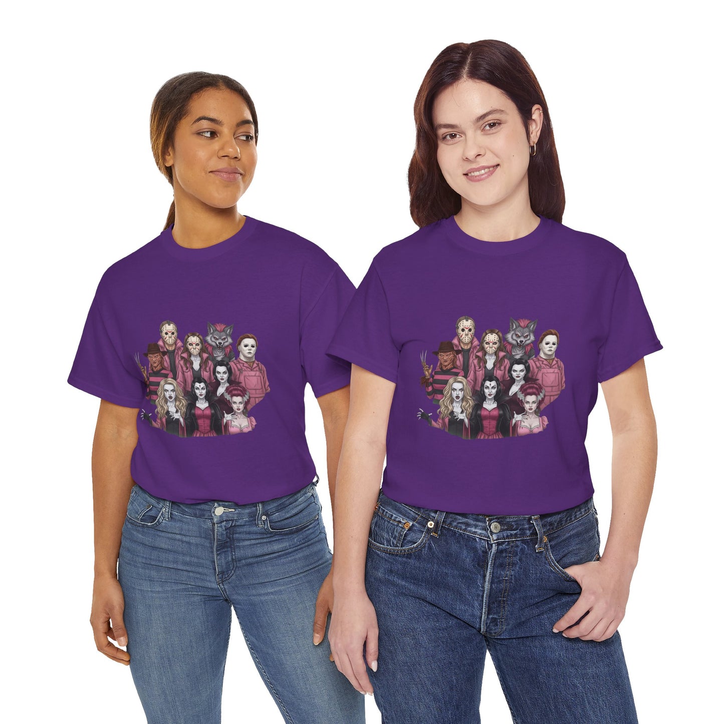 Horror Villains Breast Cancer Awareness Tee