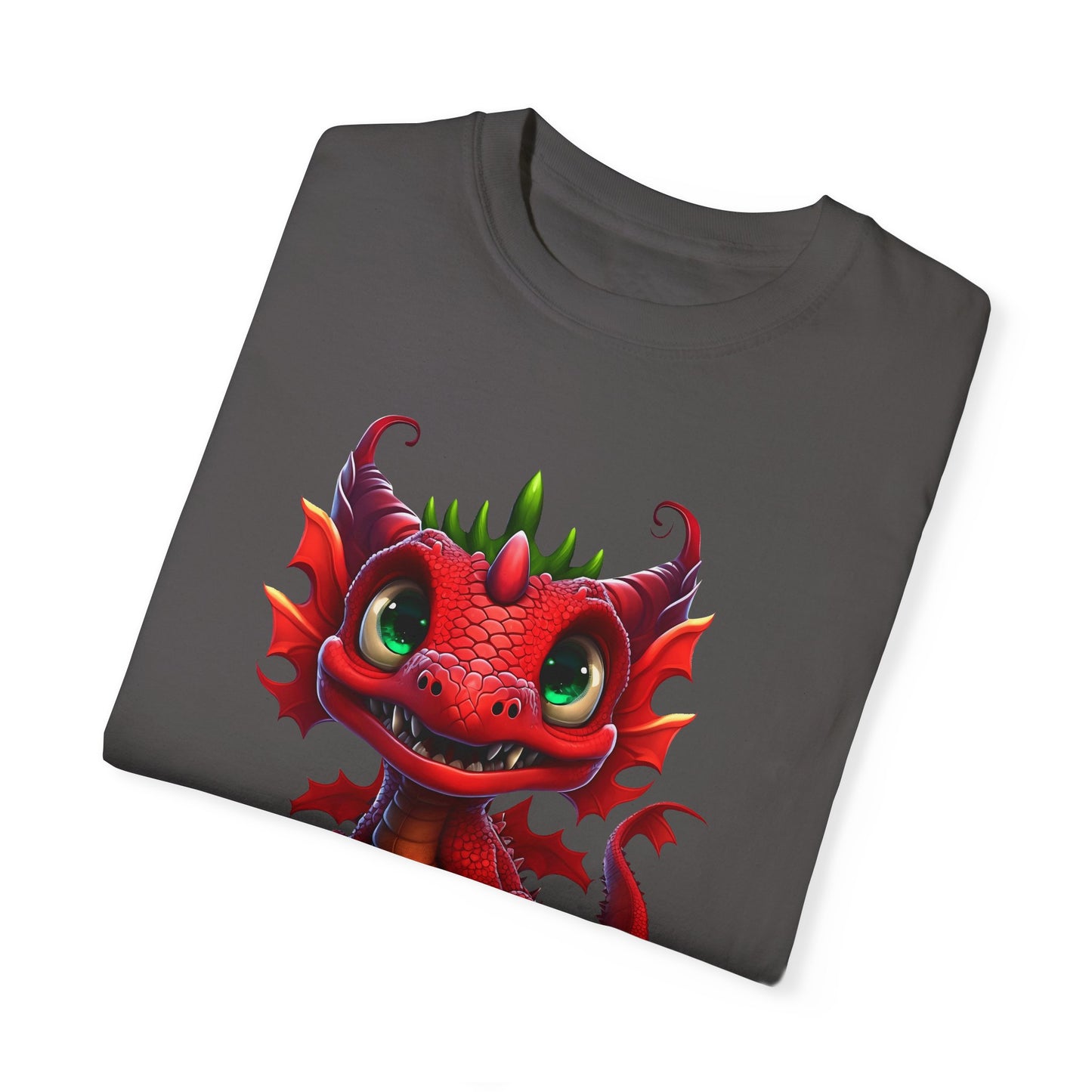 Playful Dragon Delight - Unique Cartoon-Style Dragon T-Shirt Design for Fun and Fantasy Lovers