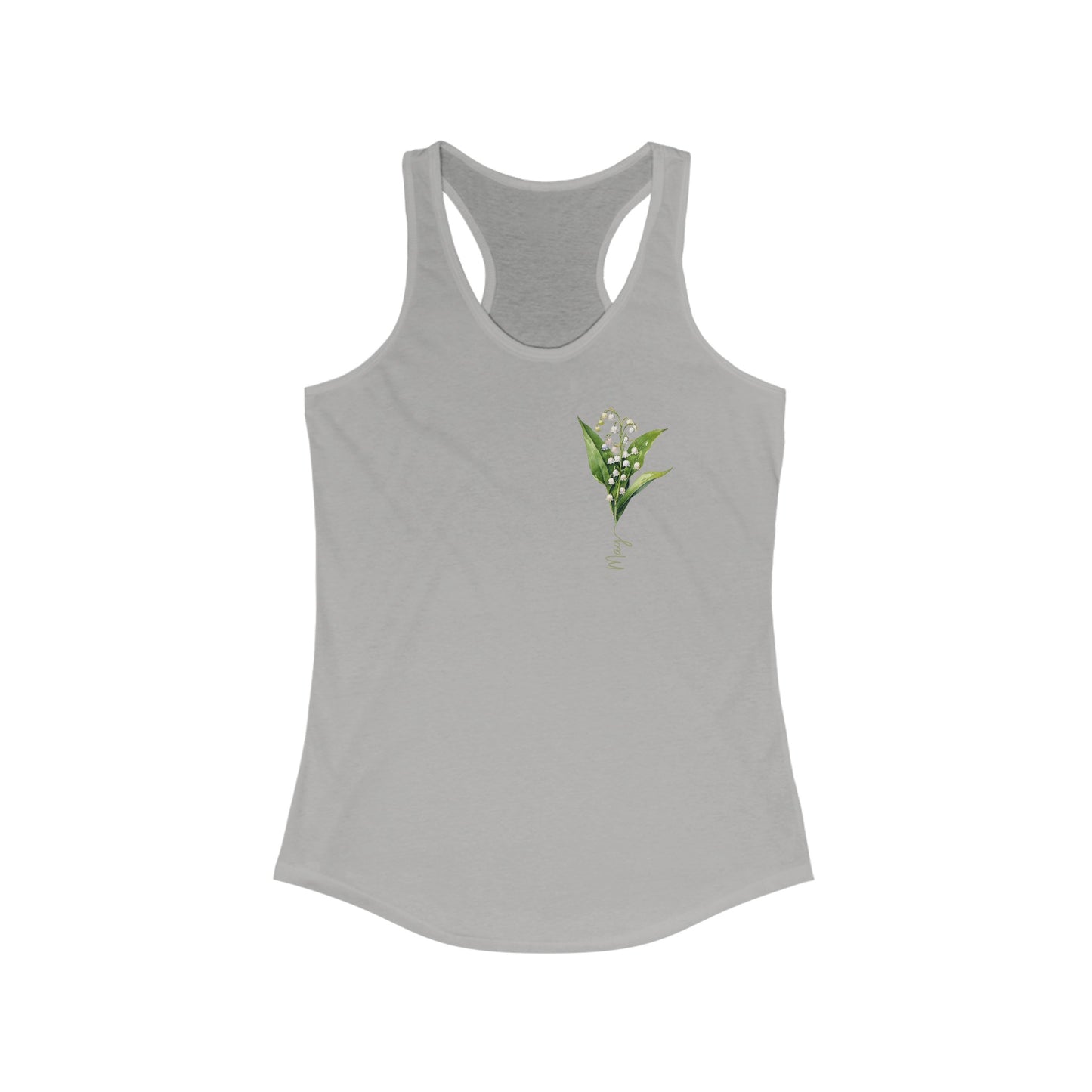 May Birth Flower - Elegant Lily of the Valley Women’s Tank Top