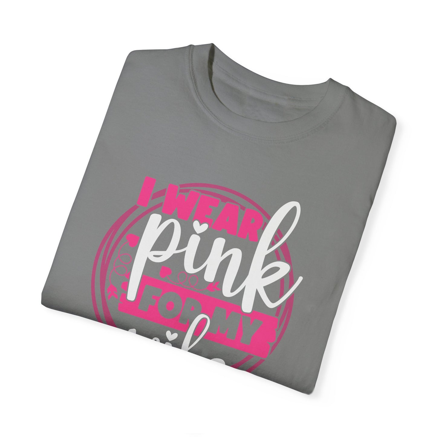 I Wear Pink For My Wife - Supportive Breast Cancer Awareness T-Shirt