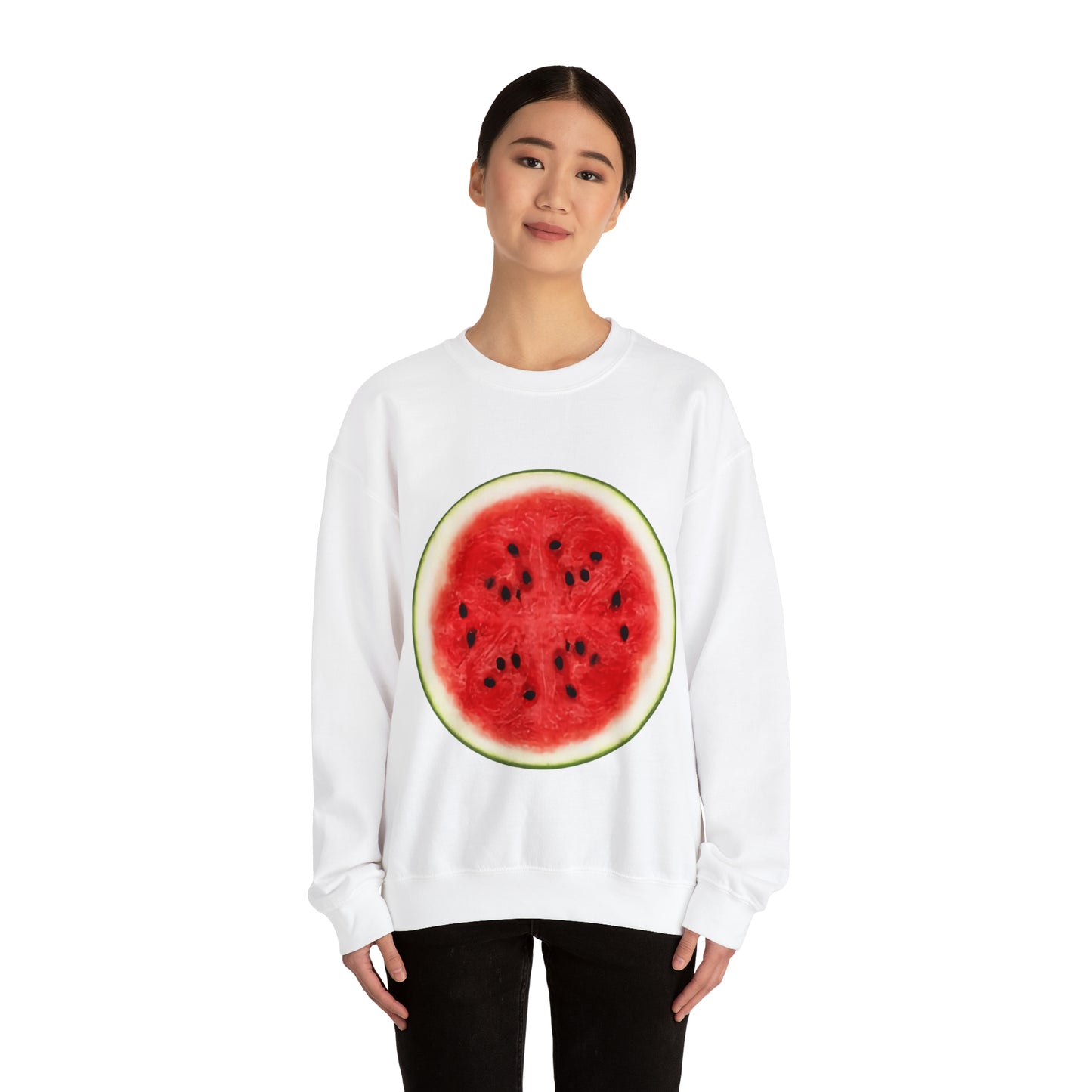 Whimsical Watermelon Lazy Halloween Costume | Unique Unisex Sweatshirt