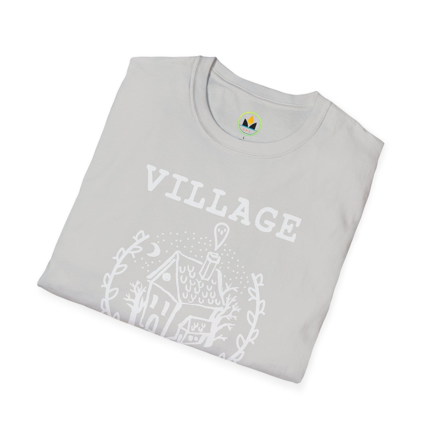 Village Witch - Quaint House & Wreath Softstyle T-Shirt