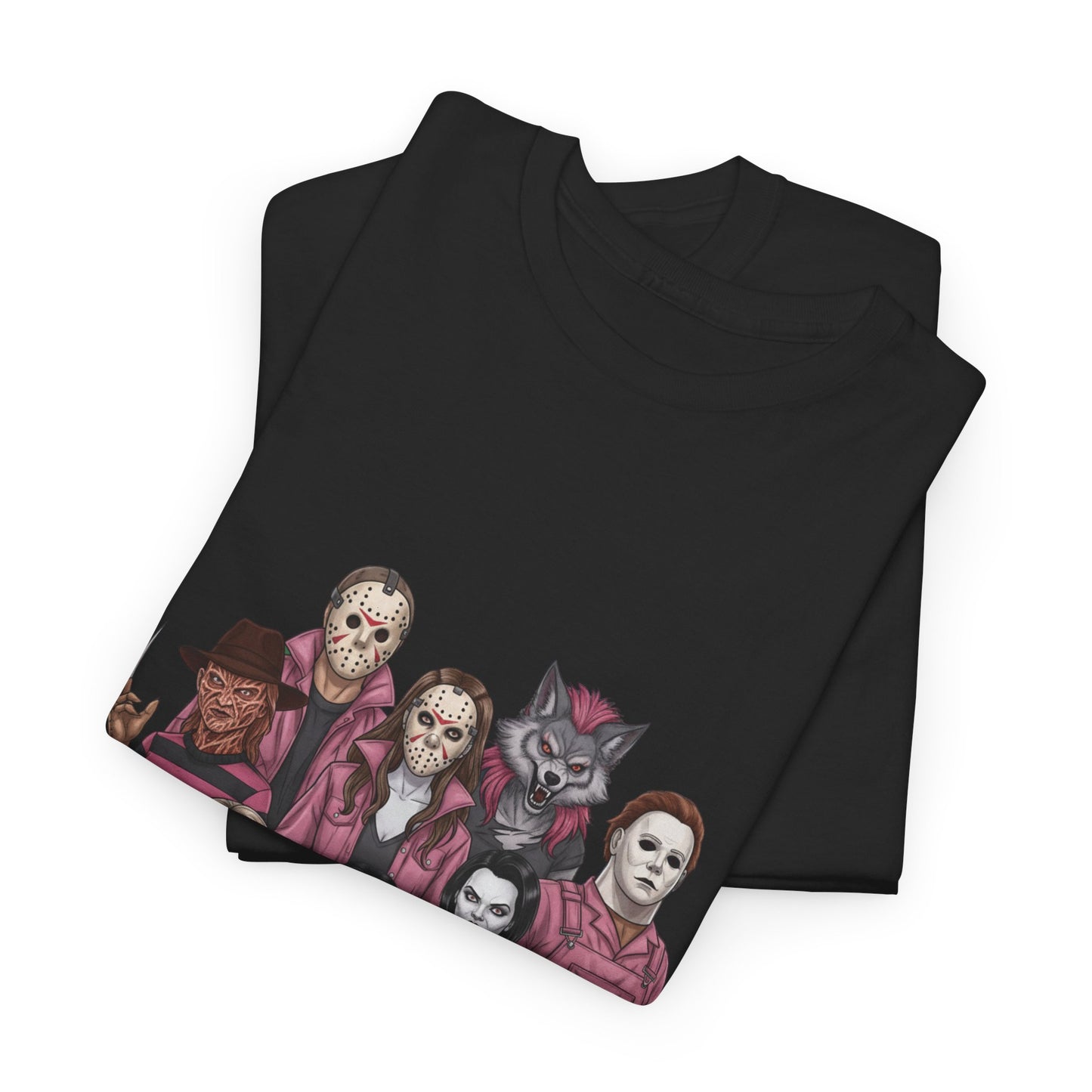 Horror Villains Breast Cancer Awareness Tee
