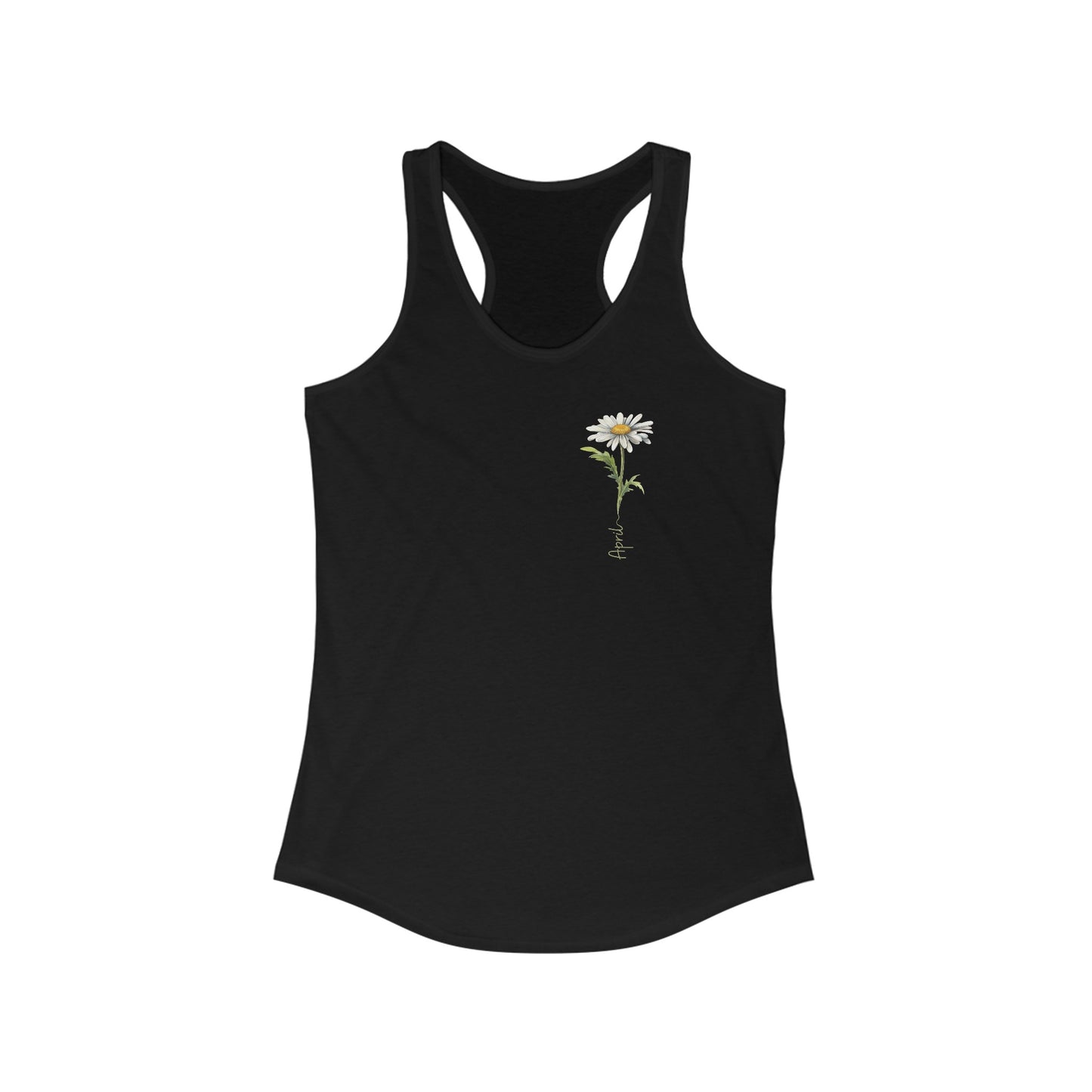 April Daisy Birth Month Flower - Chic & Elegant Women’s Tank Top