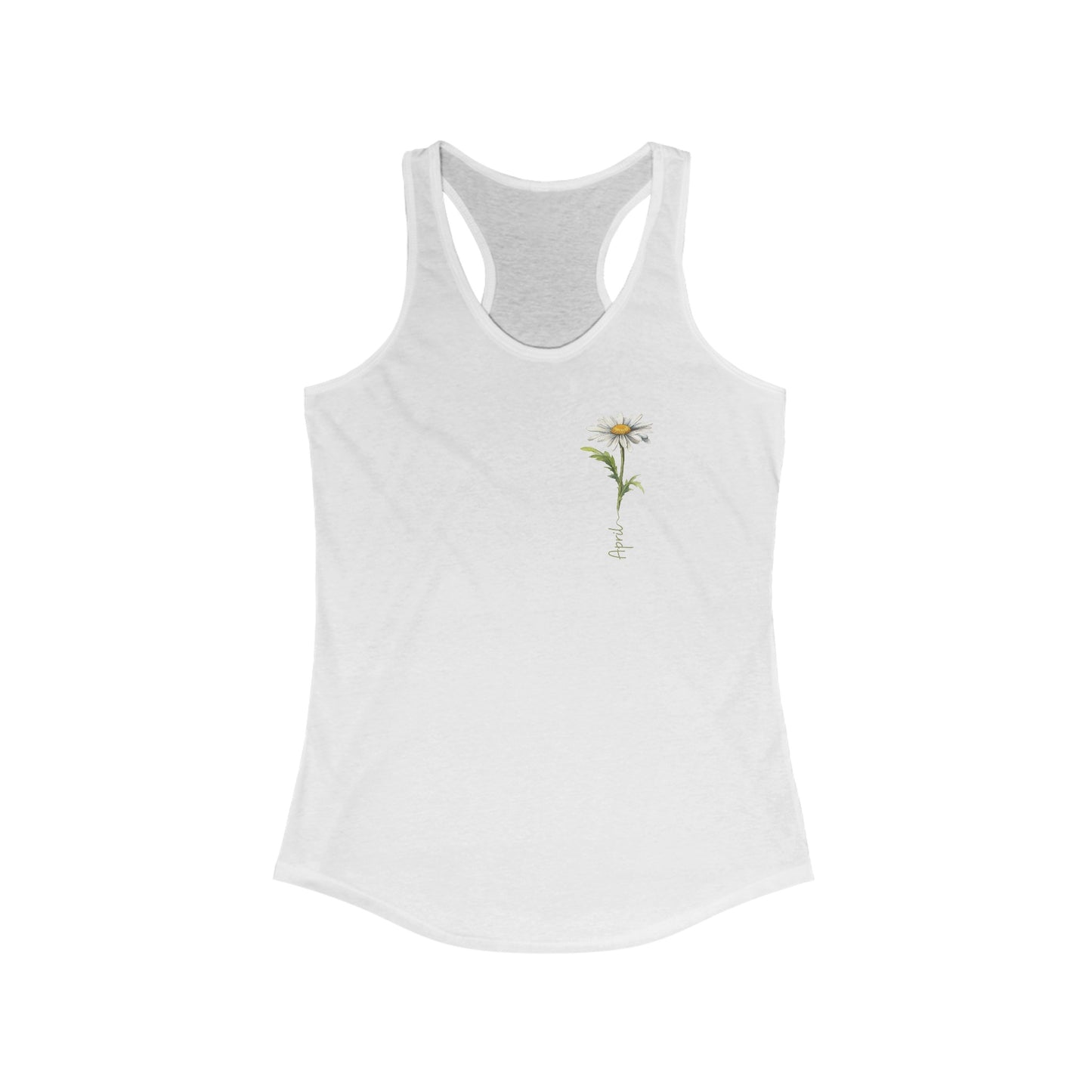April Daisy Birth Month Flower - Chic & Elegant Women’s Tank Top