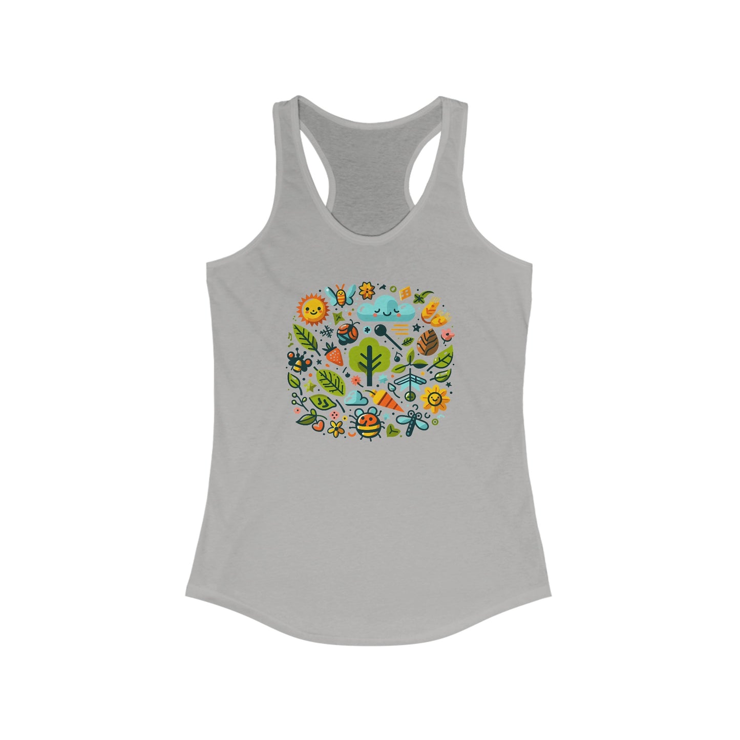 Spring Fling Nature-Inspired Women’s Tank Top - Vibrant Eco-Friendly Design