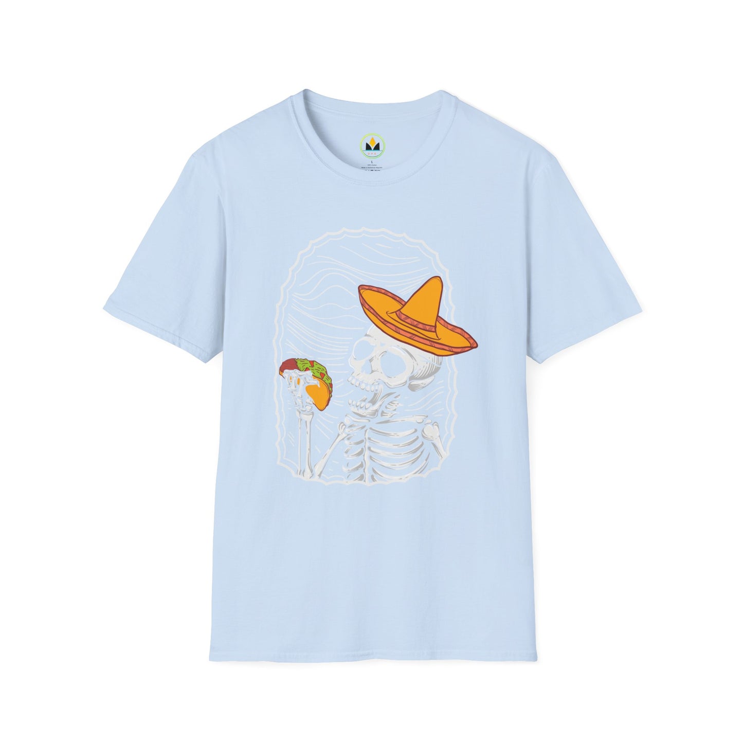 Fiesta of Frights - Sombrero Skeleton Taco Halloween Unisex T-Shirt
