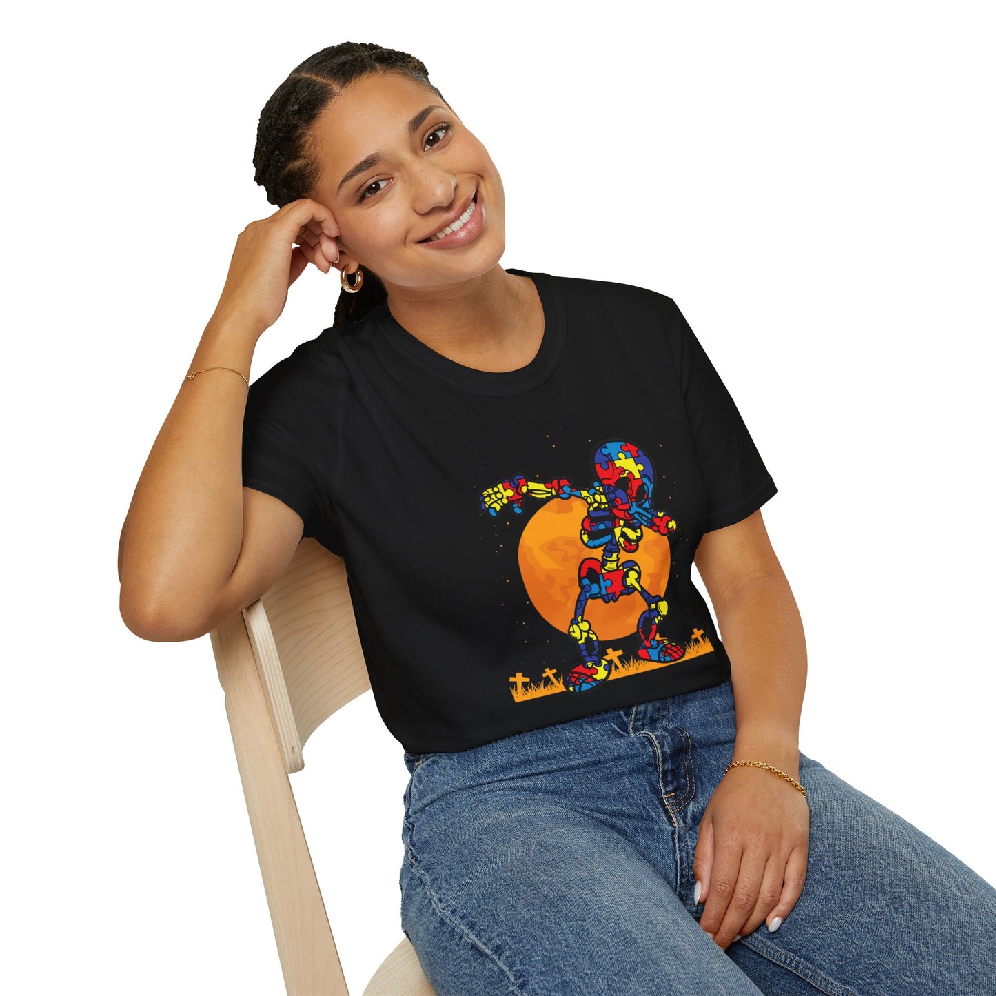 Autism Awareness Halloween Hero Tee - Embrace Uniqueness & Celebrate Differences Unisex Softstyle