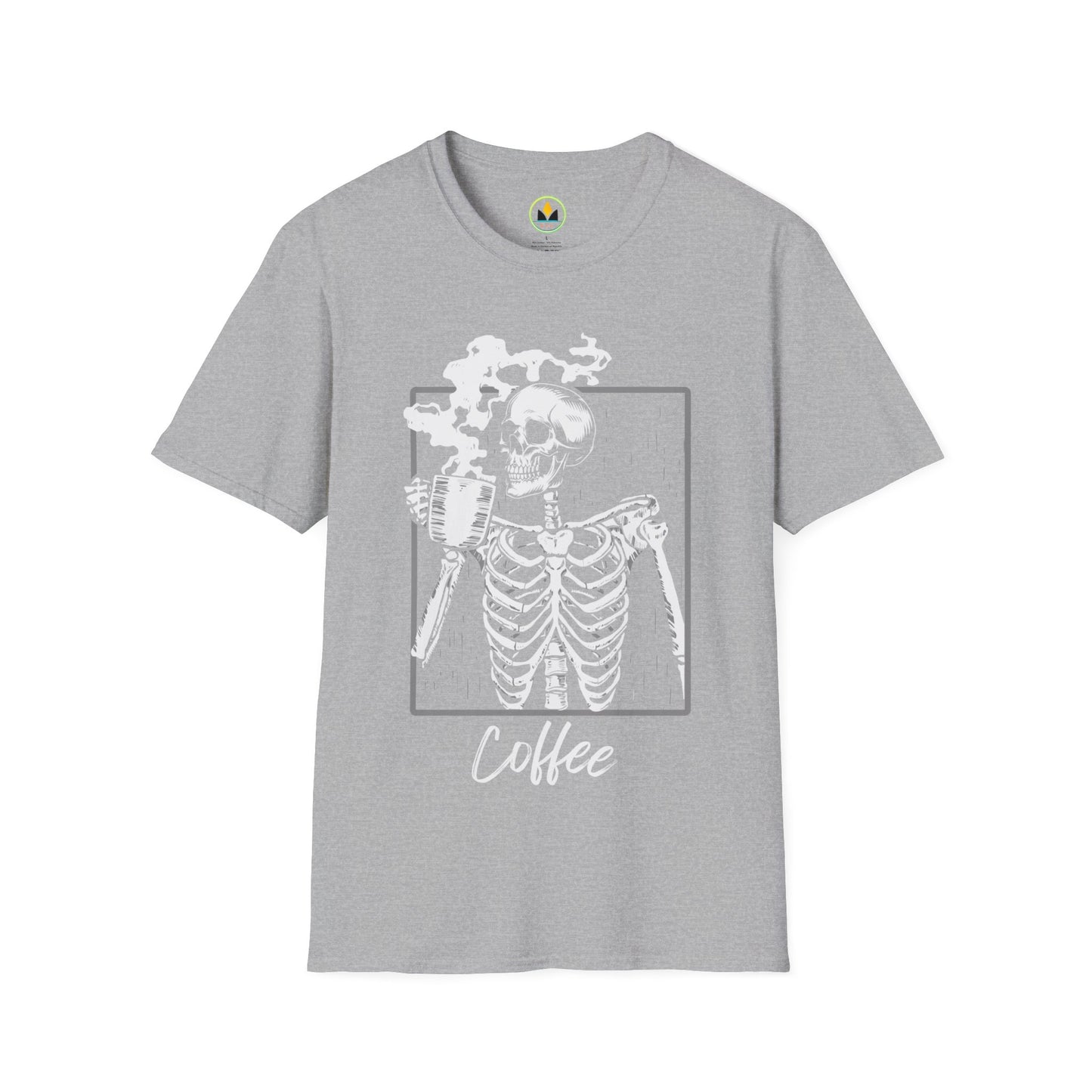 Spooky Sips: Skeleton Coffee Lover’s Halloween T-Shirt