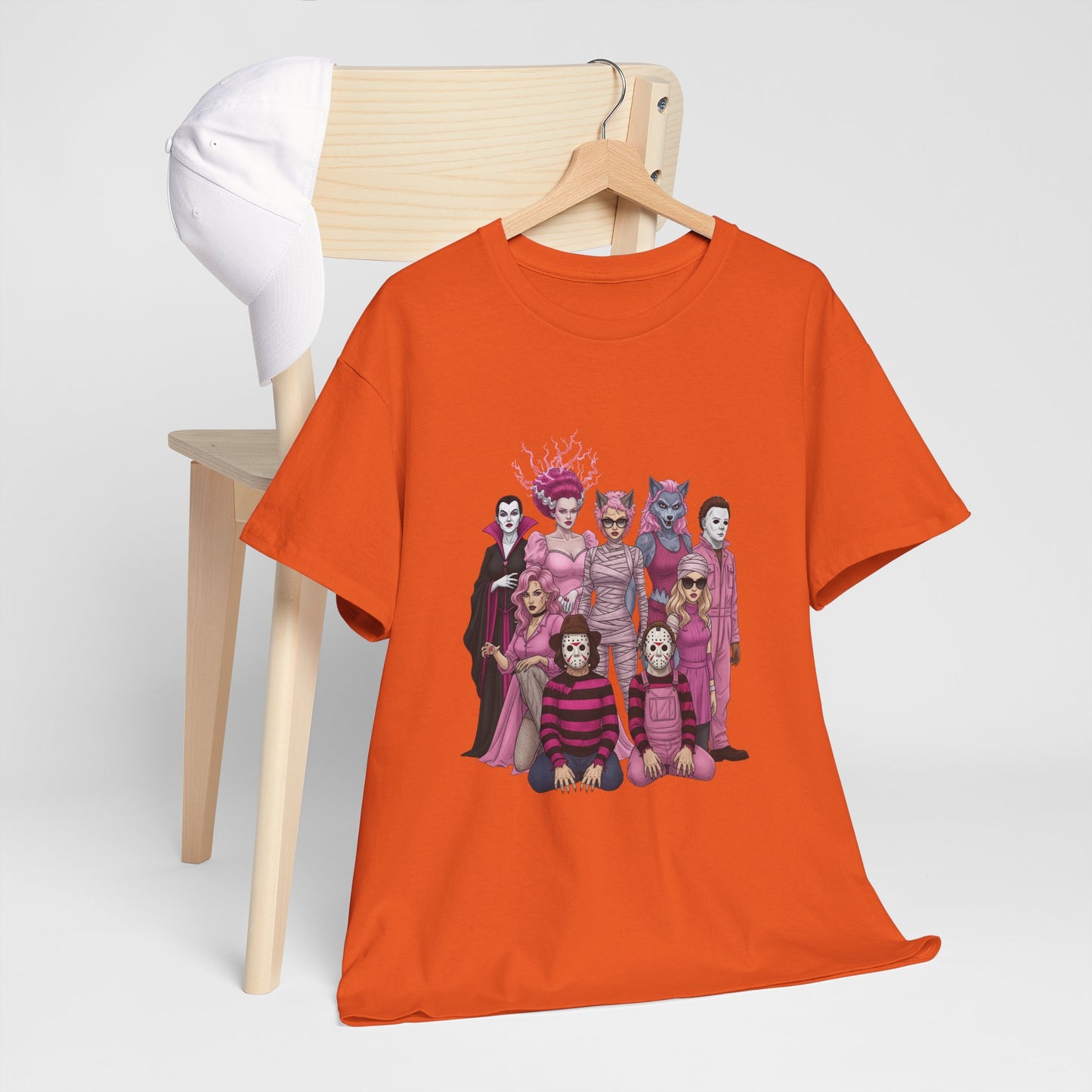 Horror Queens Fighting for a Cause Unisex Tee - Breast Cancer Awareness Month