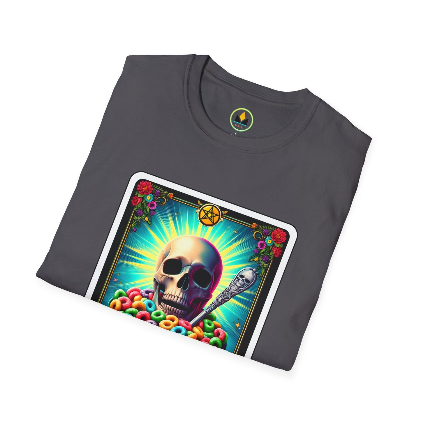 Tarot-Inspired Cereal Killer Halloween Tee - Unique Spooky Design