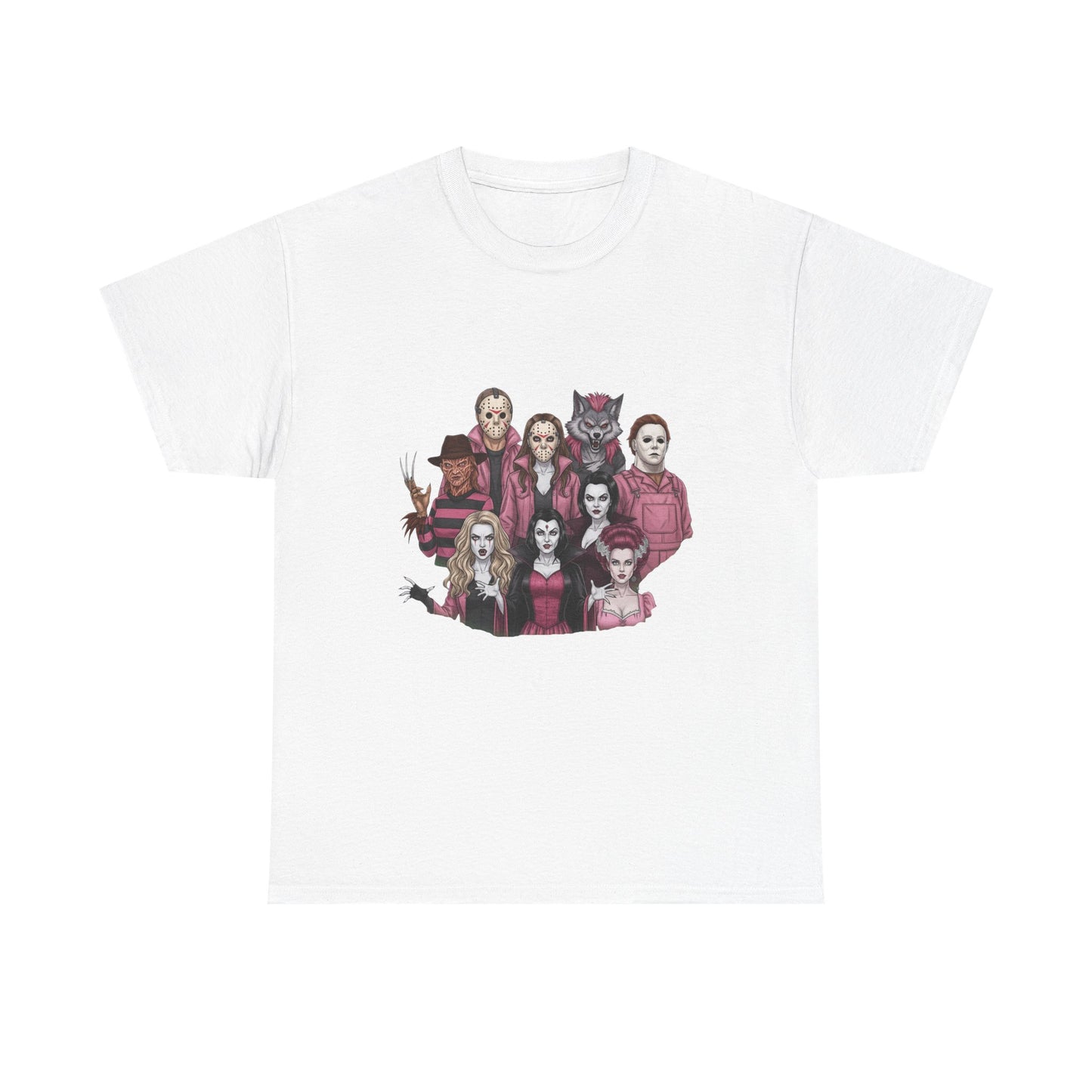 Horror Villains Breast Cancer Awareness Tee