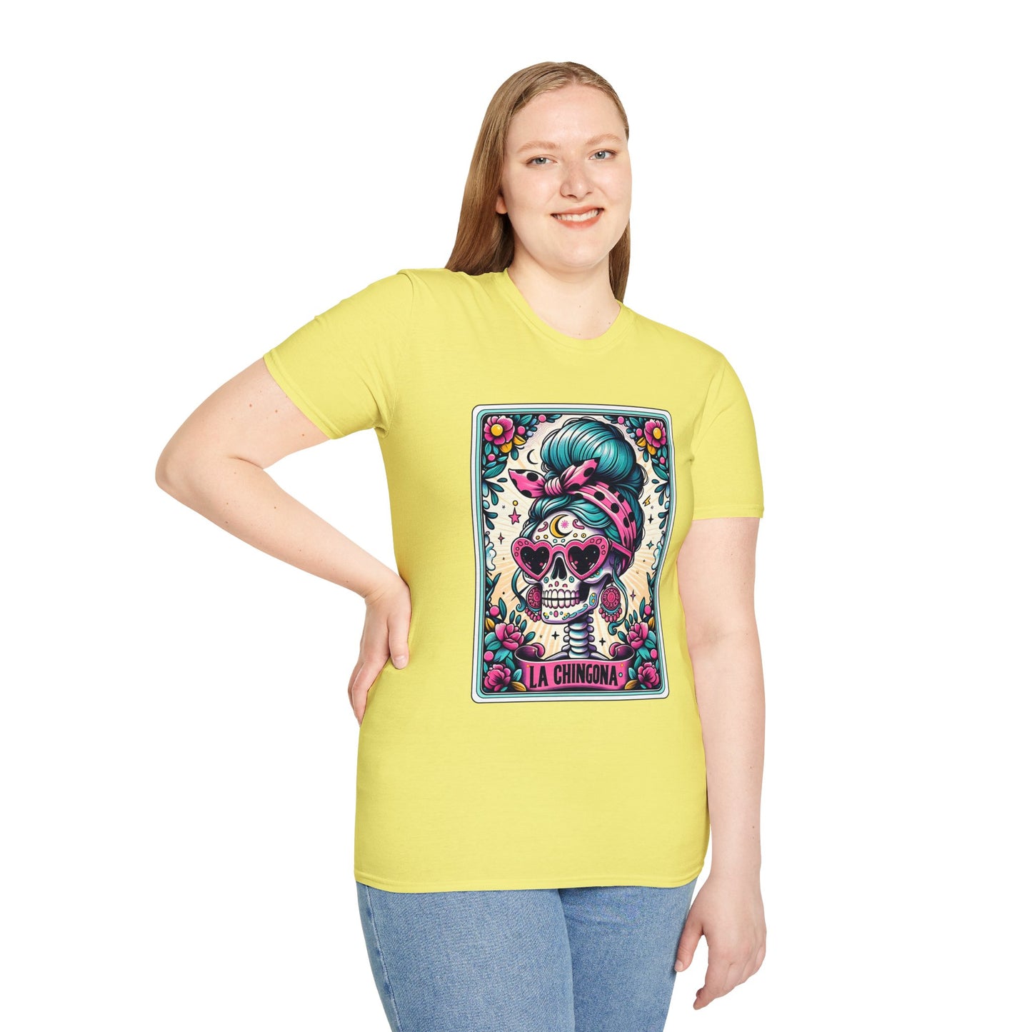 Vibrant Sugar Skull T-Shirt - Unique Spooky Halloween Apparel Inspired by Dia de los Muertos