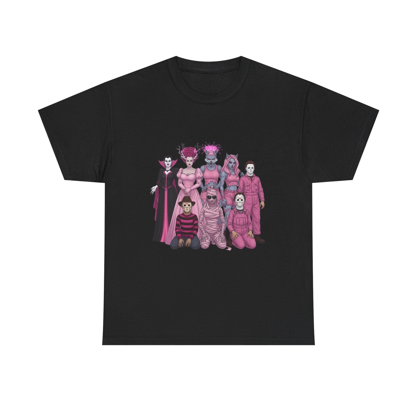October Horror Pink Awareness Fighting for a Cause Unisex Tee - Breast Cancer Awareness Month