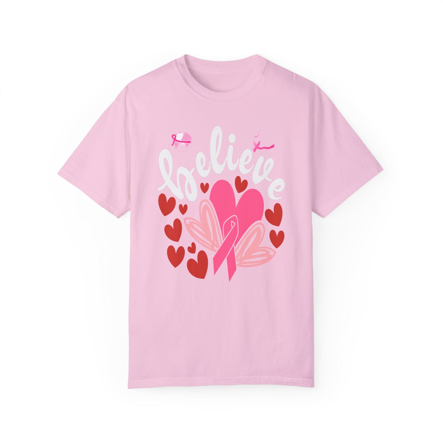 Believe in Love - Breast Cancer Awareness Support Tee