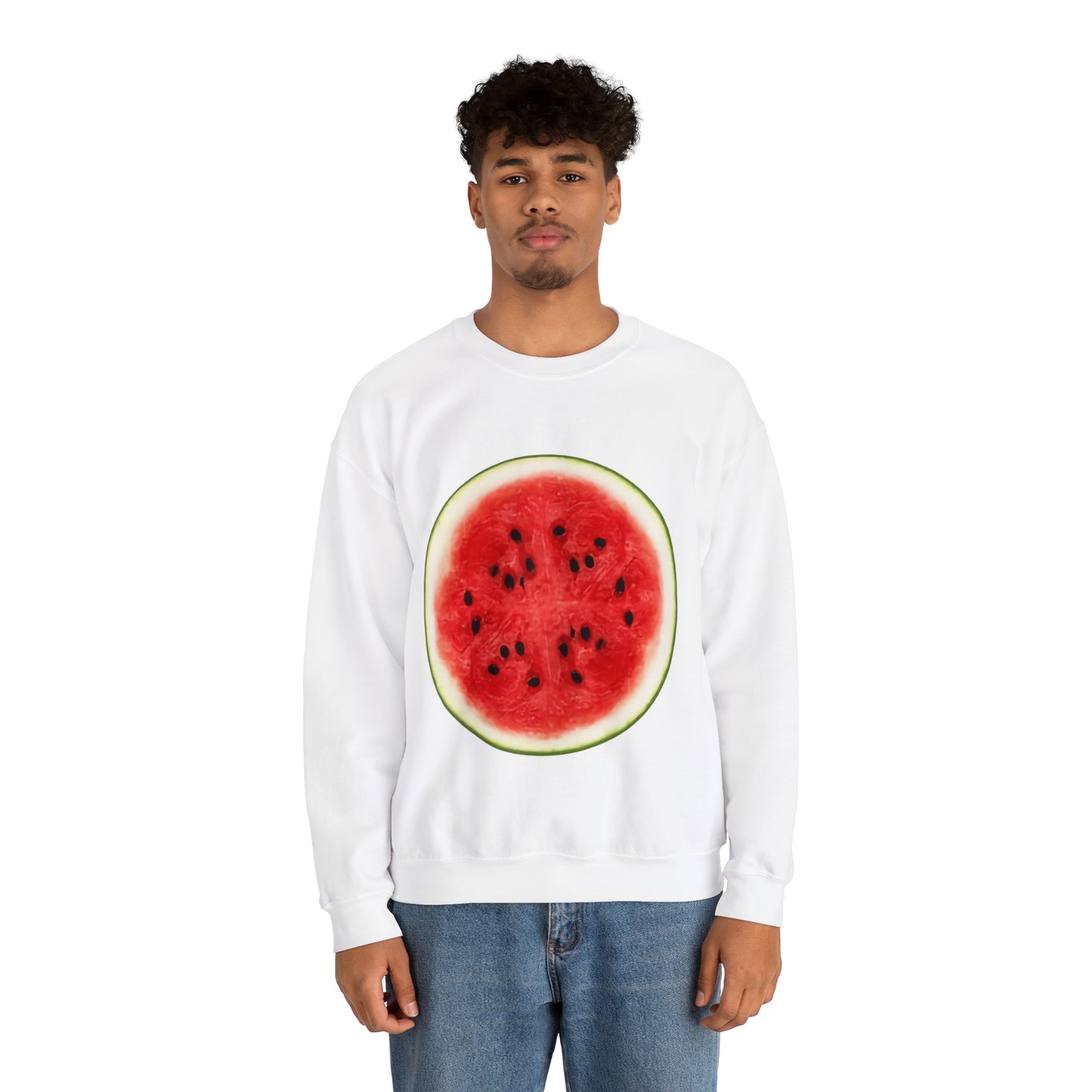 Whimsical Watermelon Lazy Halloween Costume | Unique Unisex Sweatshirt