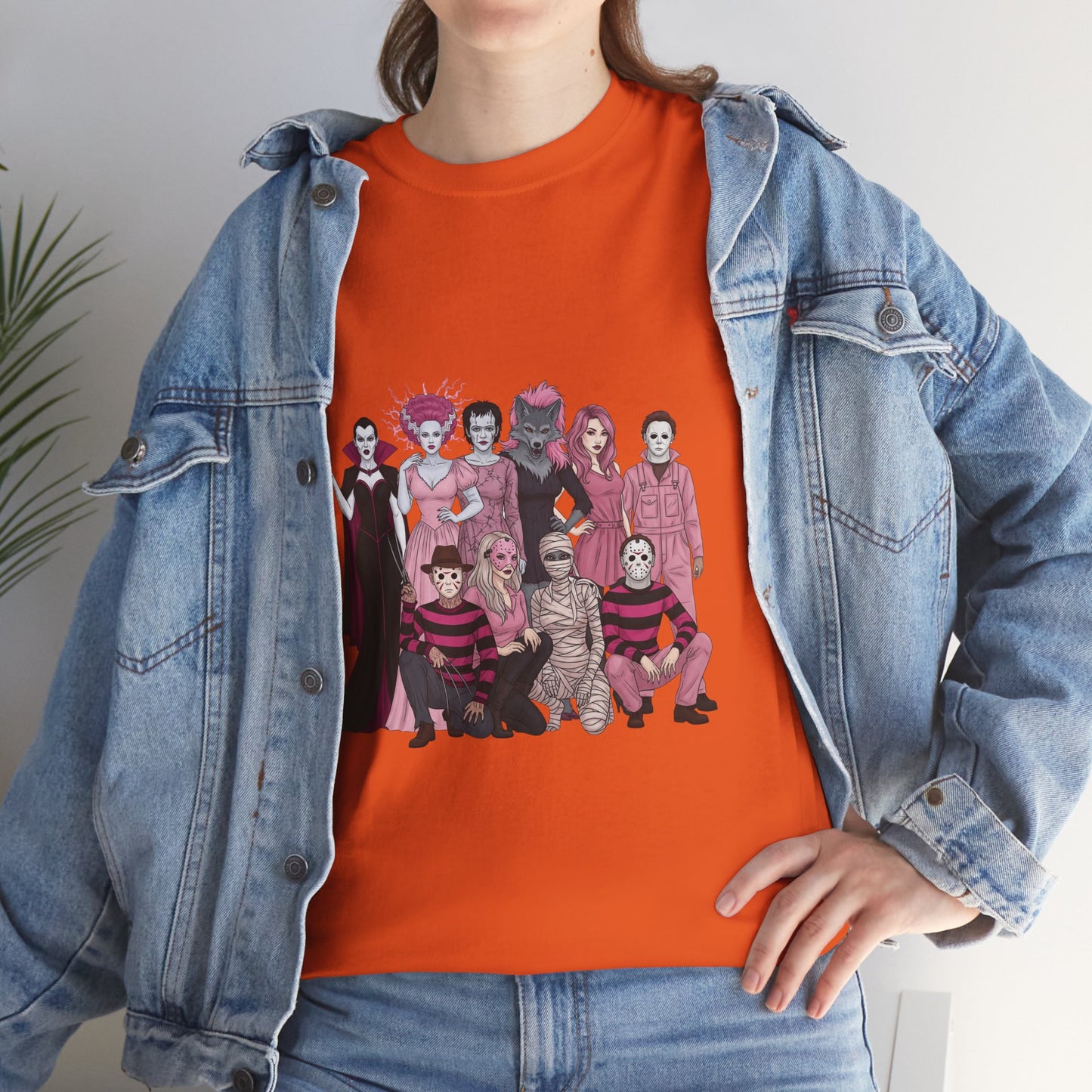 Horror Warriors in Pink Shirt Unisex Tee - Breast Cancer Awareness Month