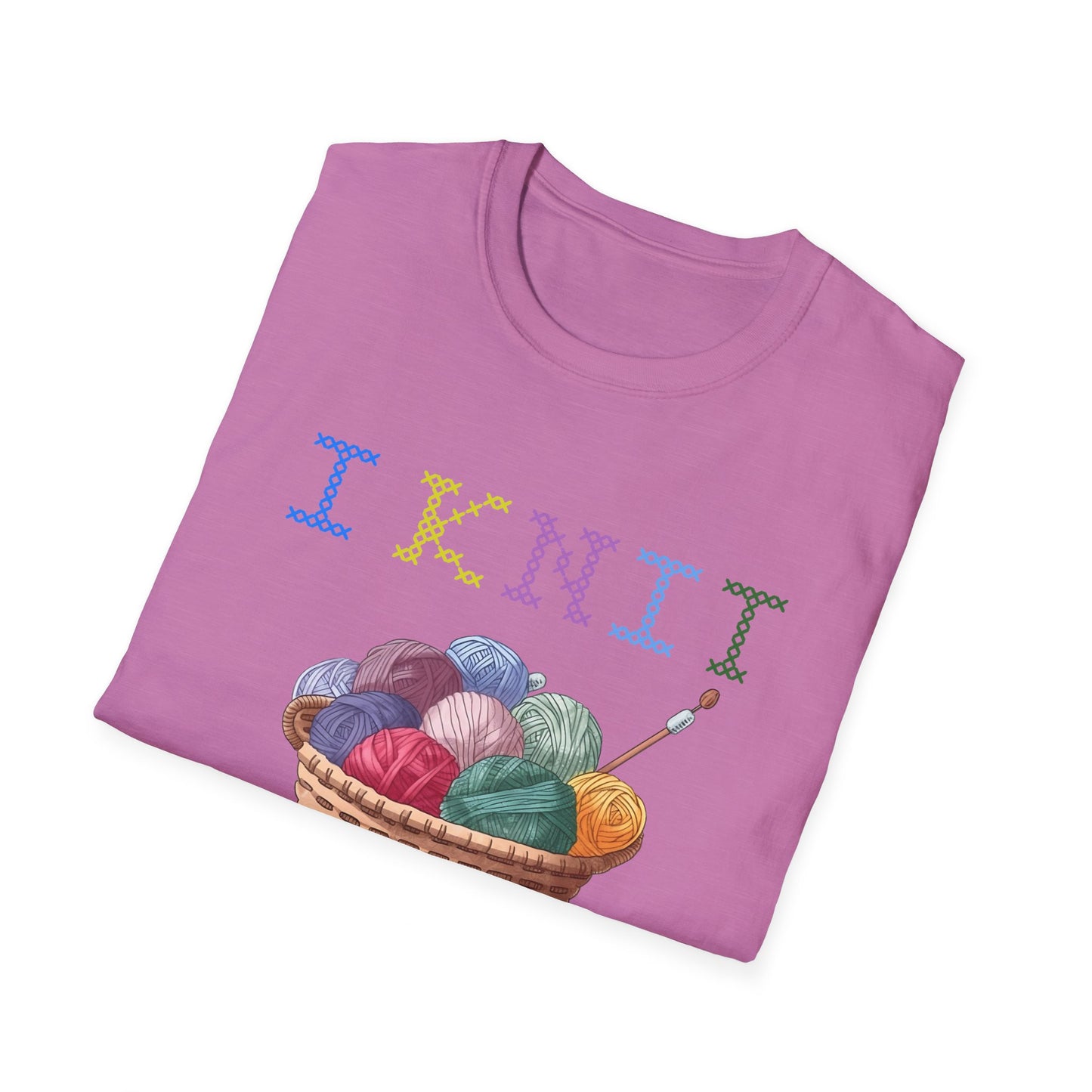 Humorous Knitting T-Shirt - I Knit Past My Bedtime - Unique, Comfortable & Crafty