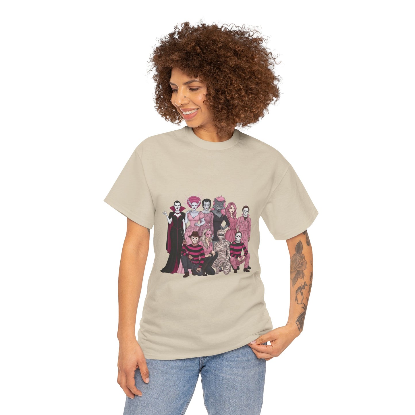 Horror Warriors in Pink Shirt Unisex Tee - Breast Cancer Awareness Month