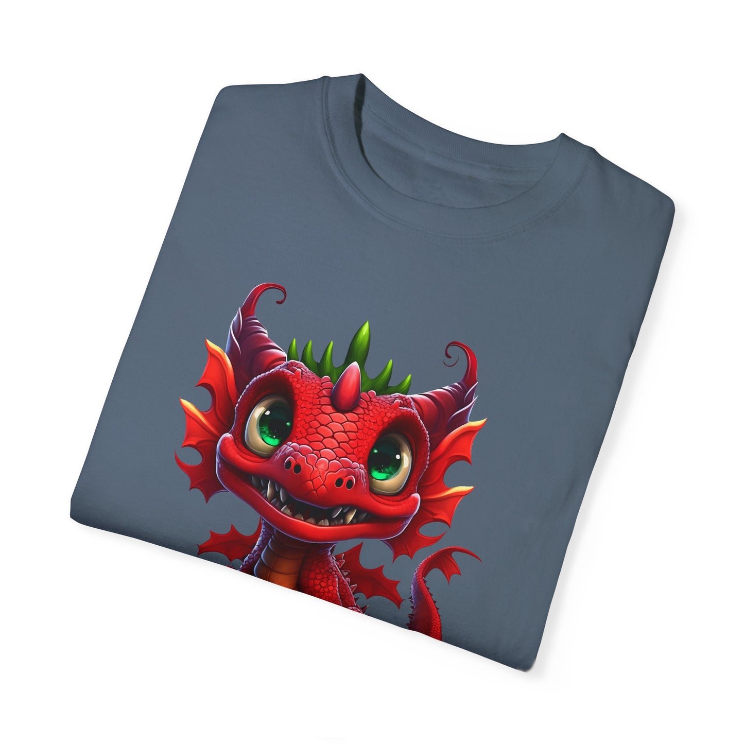 Playful Dragon Delight - Unique Cartoon-Style Dragon T-Shirt Design for Fun and Fantasy Lovers