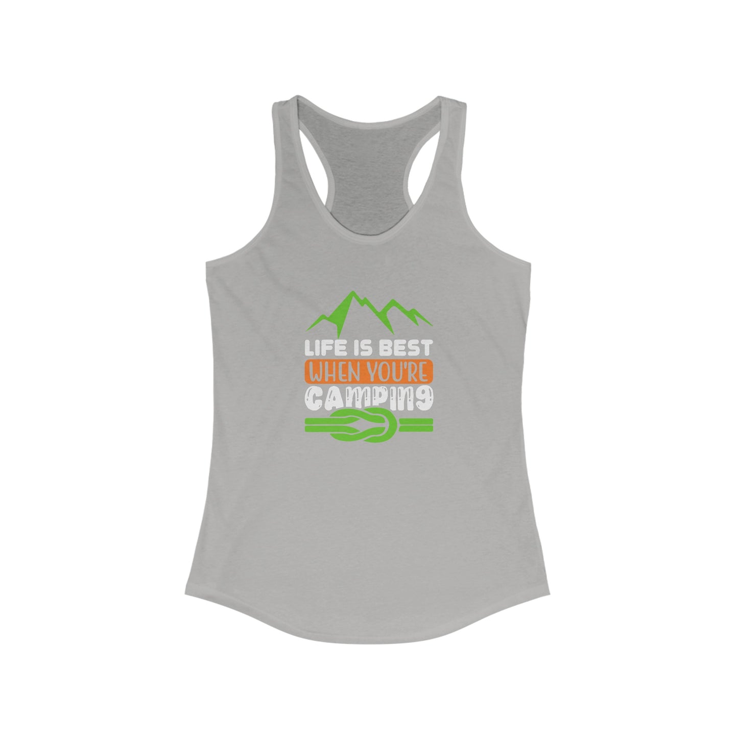 Outdoor Adventure Women’s Tank Top - Life is Best When You’re Camping
