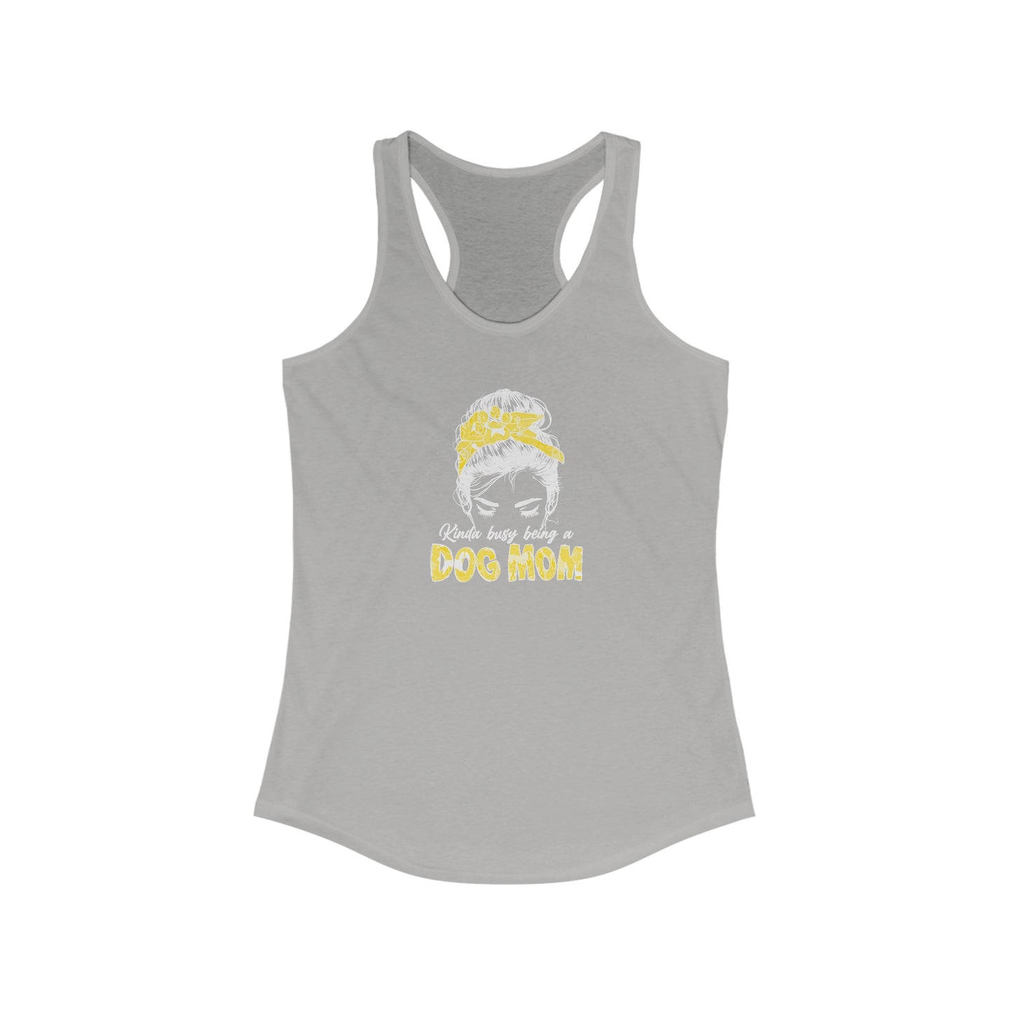 Chic Floral Dog Mom Life Women’s Tank Top - Embrace Pet Parenthood in Style
