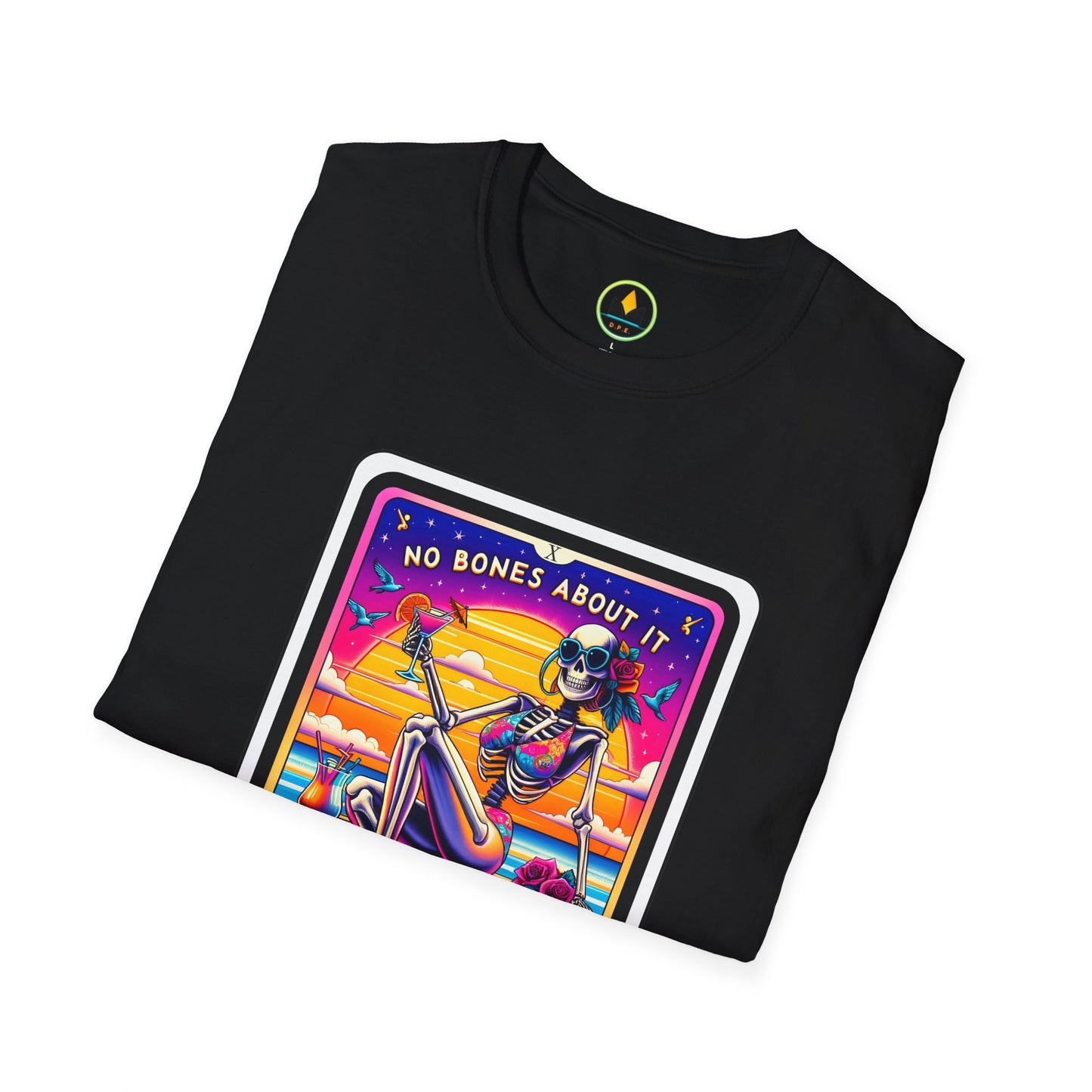 No Bones About It - Life’s A Party: Skeleton Beach Party Halloween T-Shirt