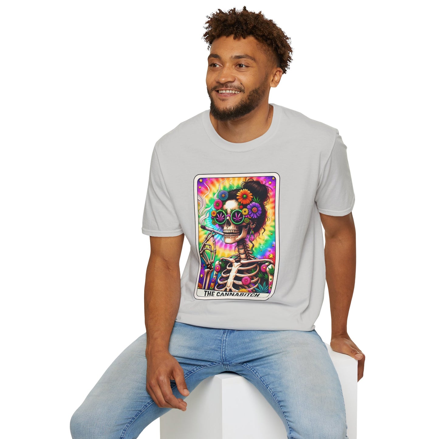 Cannabitch Halloween T-Shirt | Funny Weed Gothic Tee, Spooky Stoner Gift