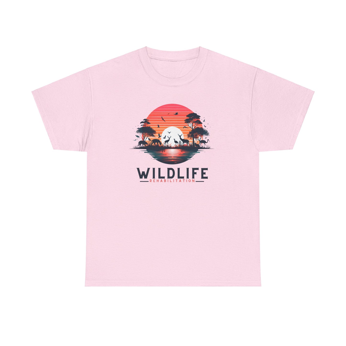 Wildlife Rehabilitation Sunset Silhouette Tee – Embrace Nature’s Serenity