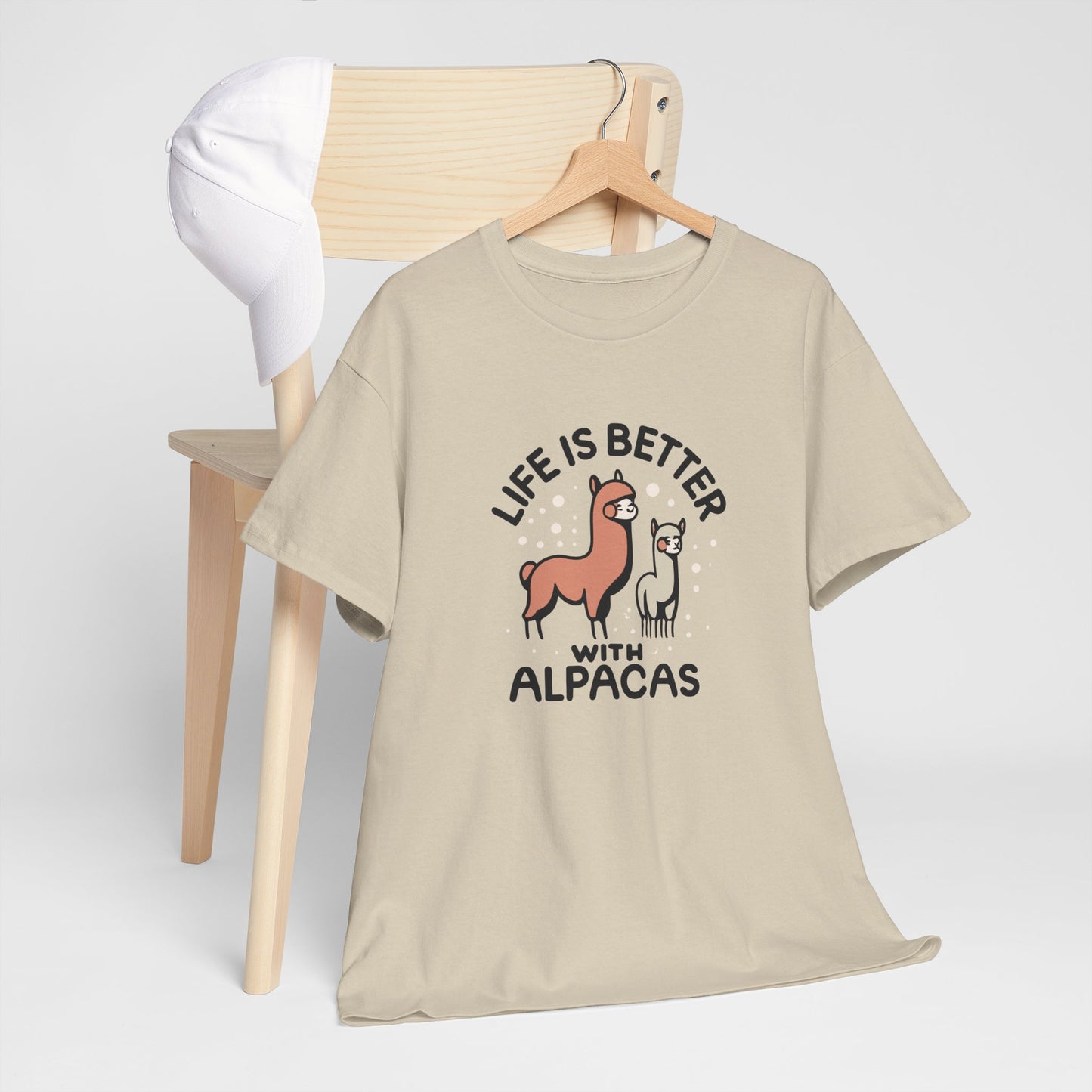 Life is Better with Alpacas - Whimsical T-Shirt for Animal Lover