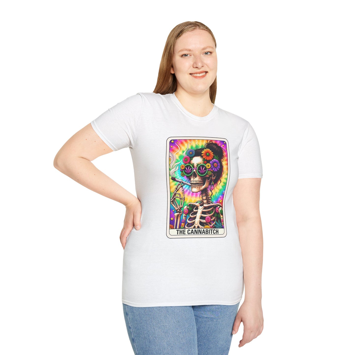 Cannabitch Halloween T-Shirt | Funny Weed Gothic Tee, Spooky Stoner Gift