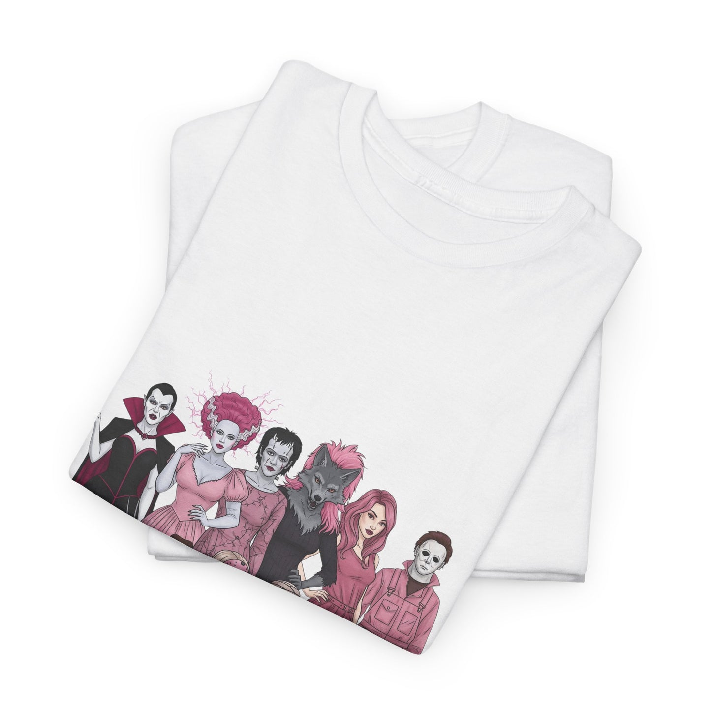 Horror Warriors in Pink Shirt Unisex Tee - Breast Cancer Awareness Month