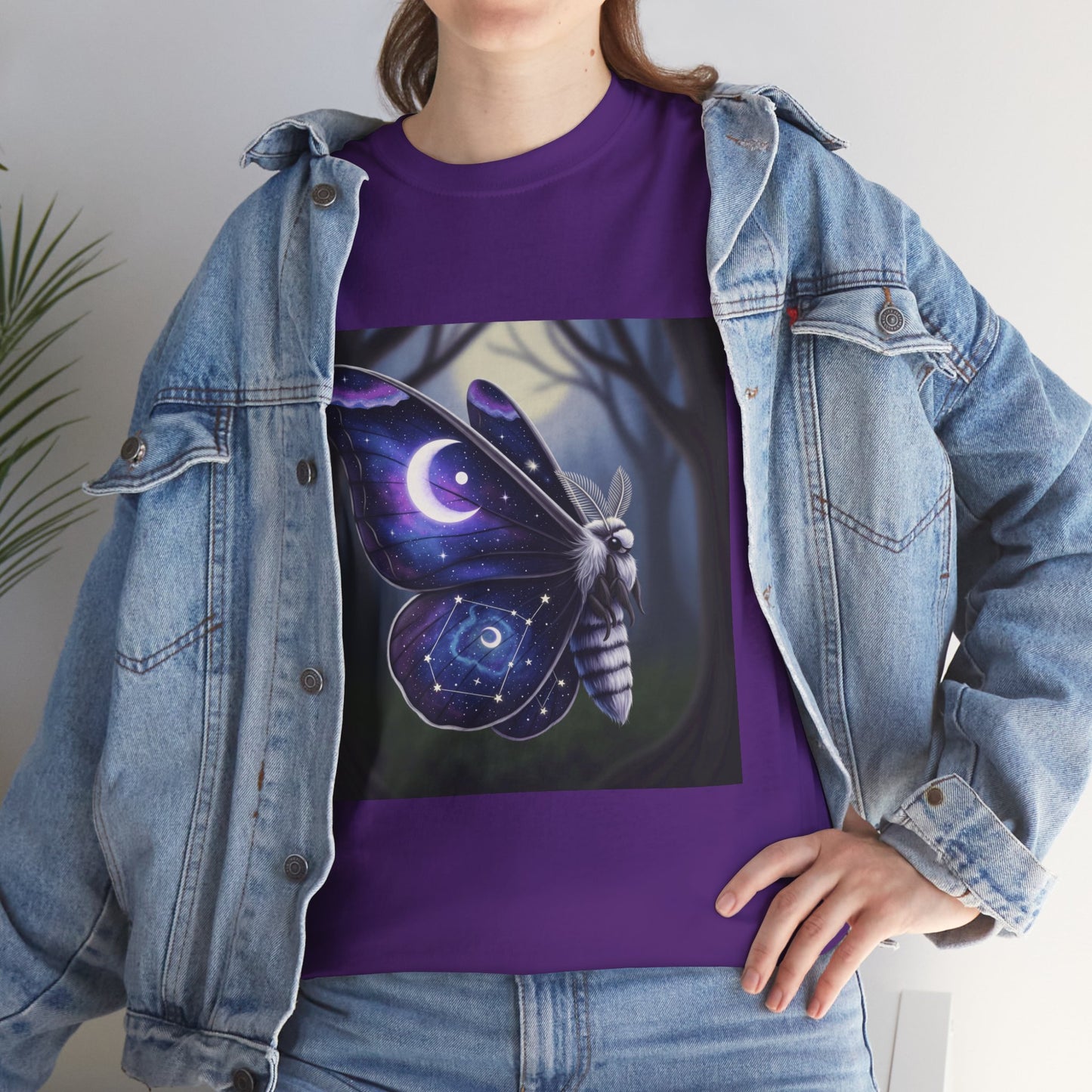 Witchy Galaxy Moth Moon Shirt