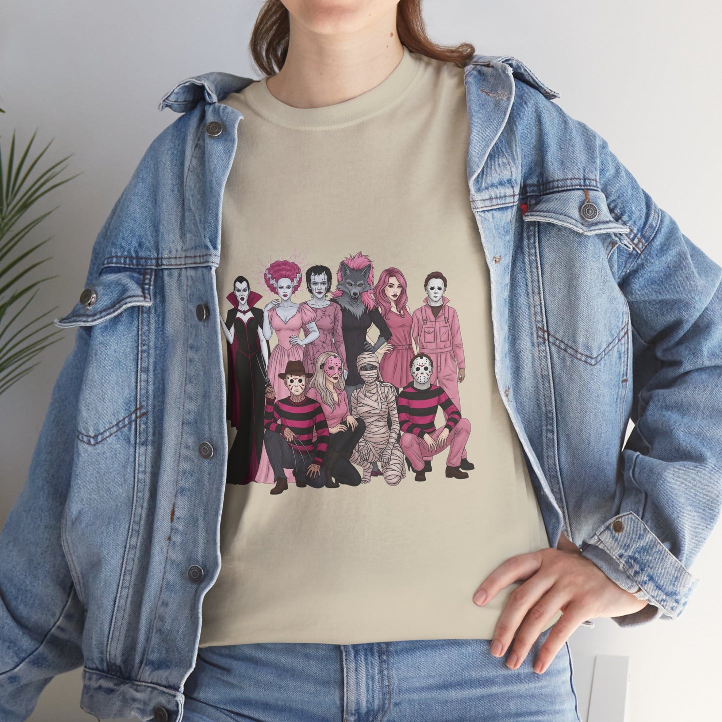 Horror Warriors in Pink Shirt Unisex Tee - Breast Cancer Awareness Month