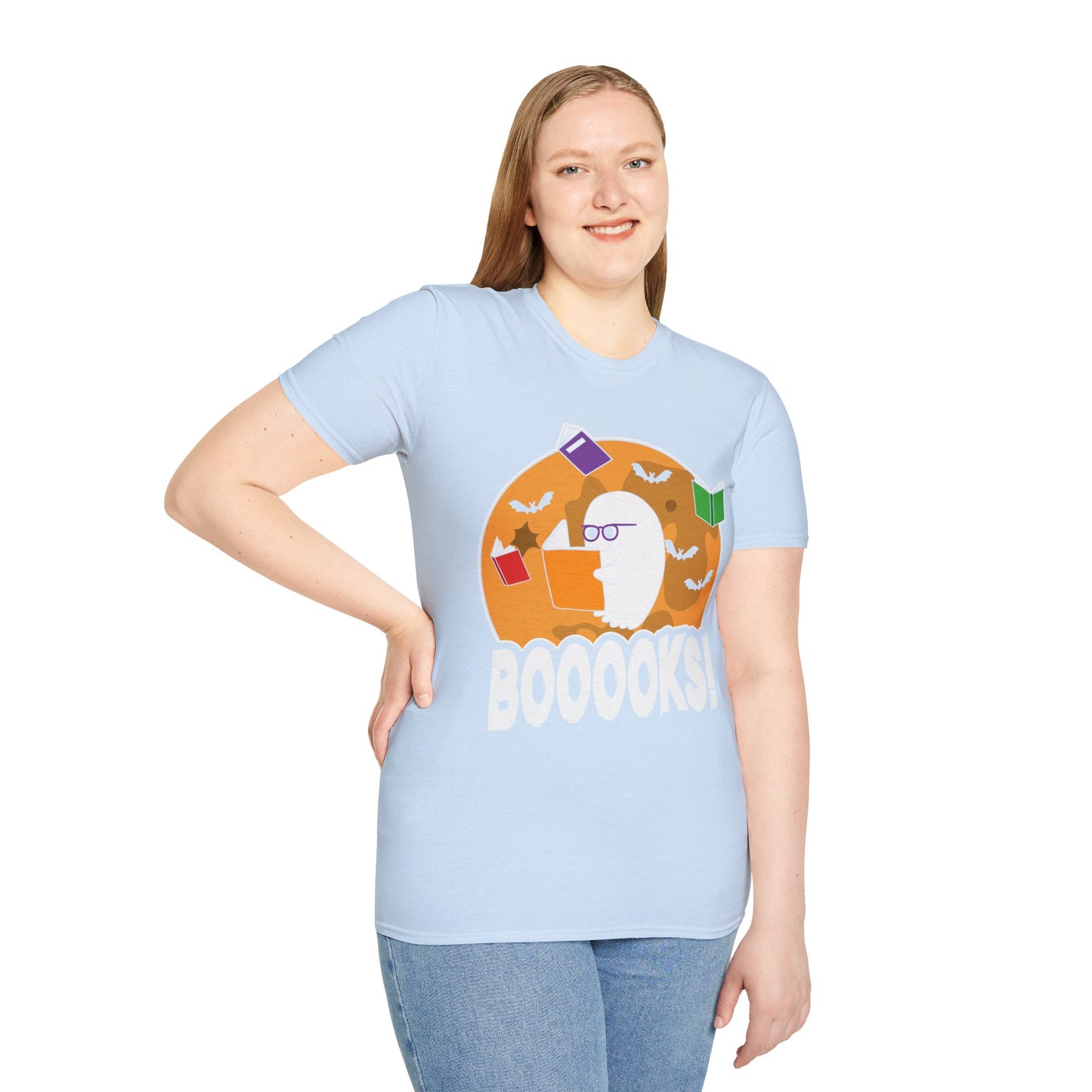 Ghostly Reader - Spooky Halloween BOOOOKS! Tee