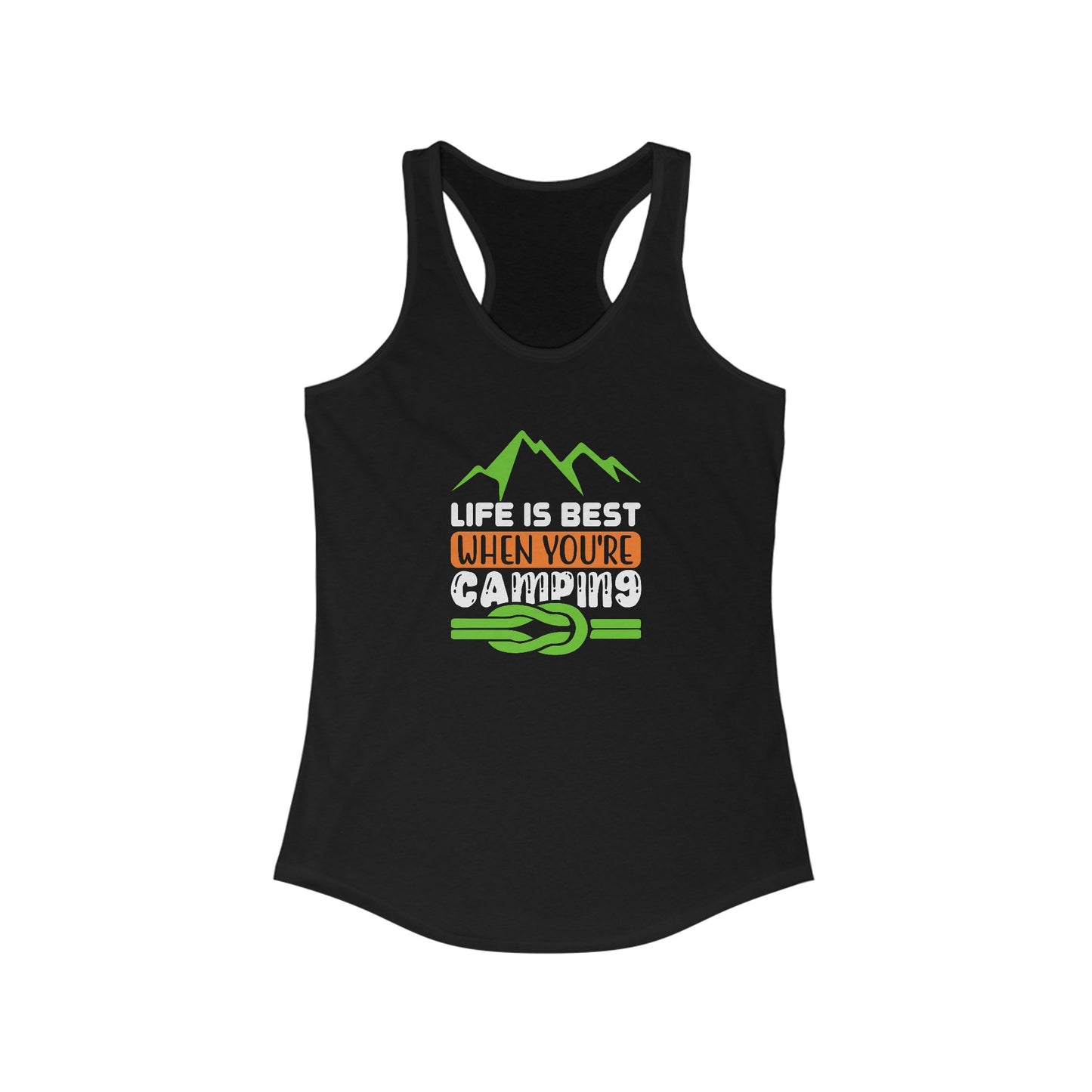 Outdoor Adventure Women’s Tank Top - Life is Best When You’re Camping
