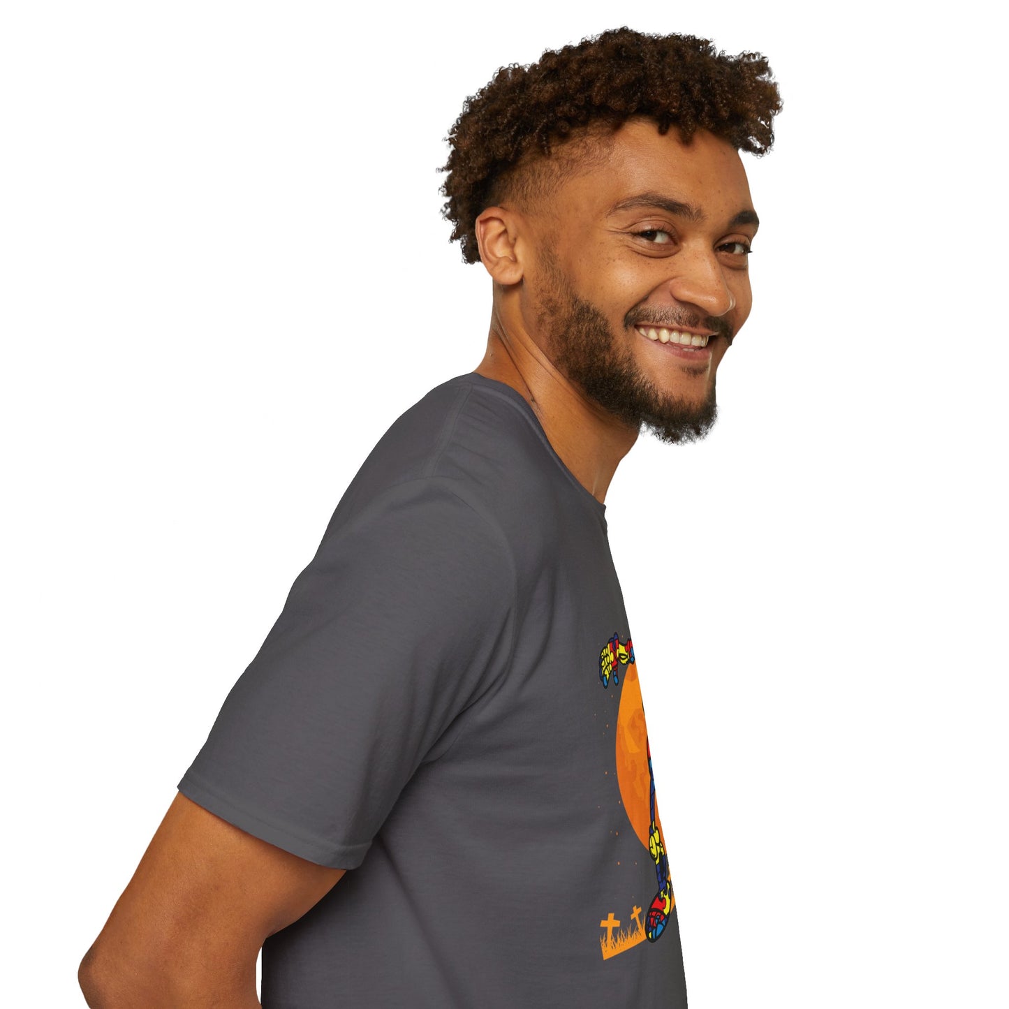 Autism Awareness Halloween Hero Tee - Embrace Uniqueness & Celebrate Differences Unisex Softstyle