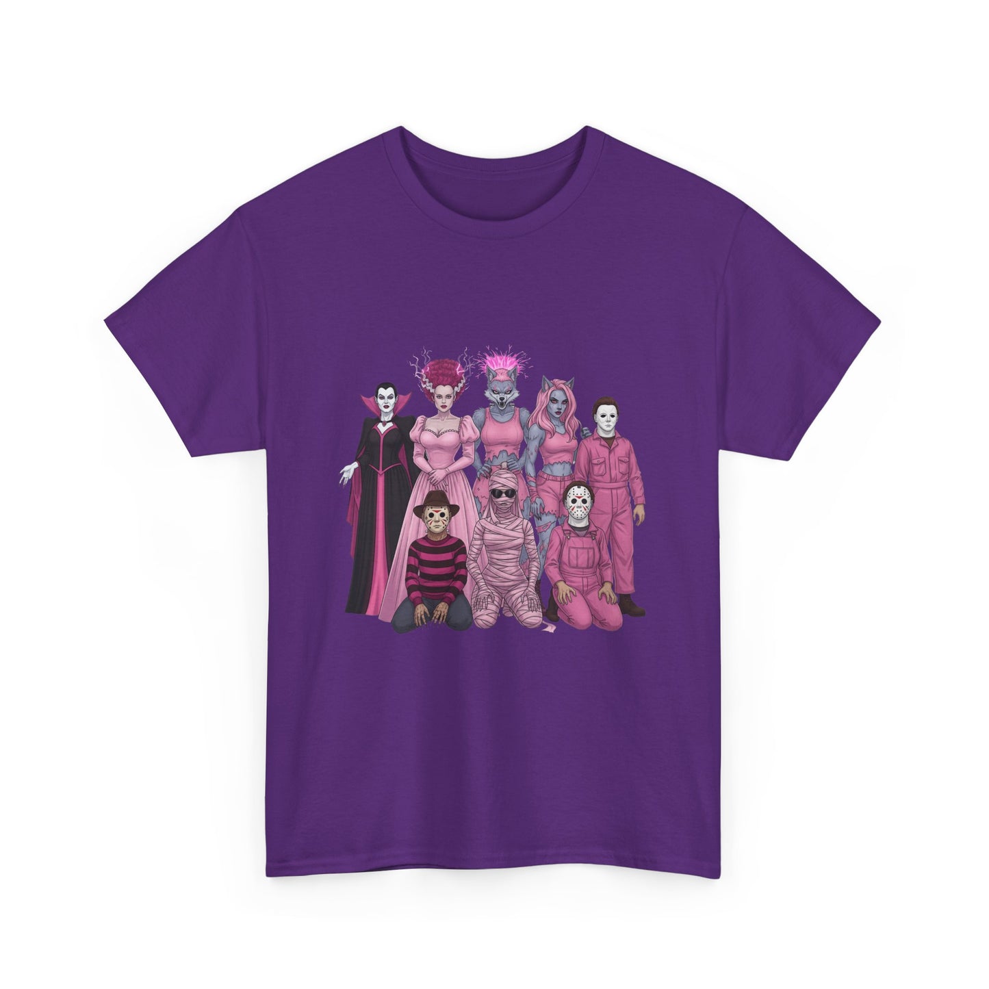 October Horror Pink Awareness Fighting for a Cause Unisex Tee - Breast Cancer Awareness Month