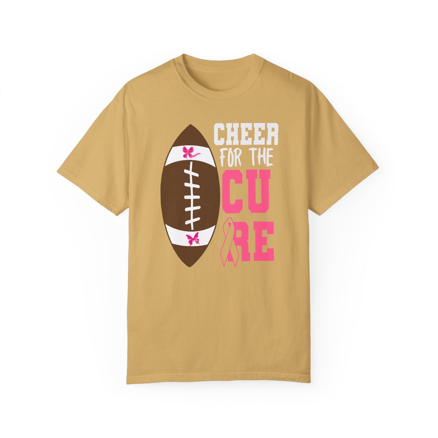 Cheer for the Cure - Breast Cancer Awareness Football T-Shirt