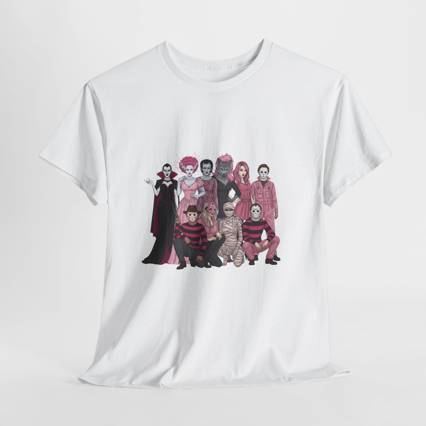 Horror Warriors in Pink Shirt Unisex Tee - Breast Cancer Awareness Month