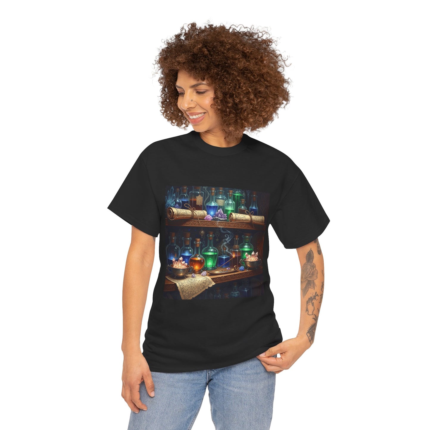 Witch's Potion Shelf Halloween Tee